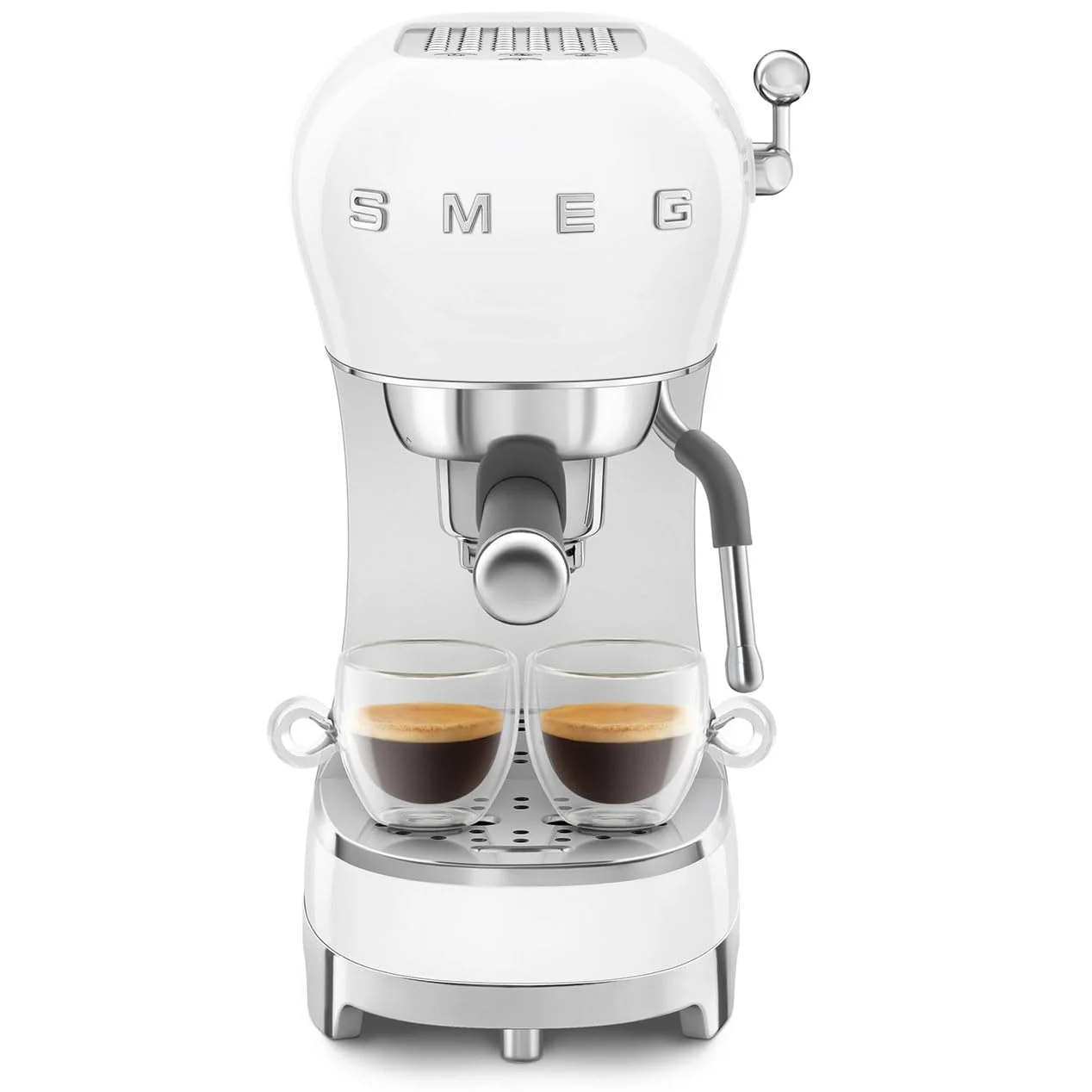 Smeg ECF02WHEU Siebträger Espresso-/Kaffemaschine white