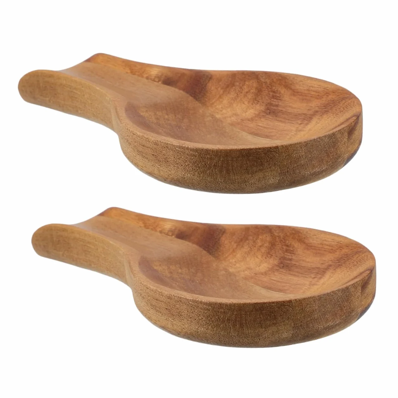 Soporte Organización Diseño de 2piezas Madera Cucharas para Elegante Humedad Resistente en Mesa de Comedor Casa de Utensilios de Cocina