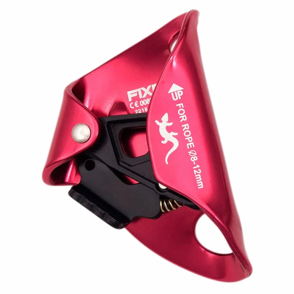 FIXE Ascensor de Pecho VENTRAL BLOCKER Bloqueador de Cuerda Aluminio Rojo EN12841B