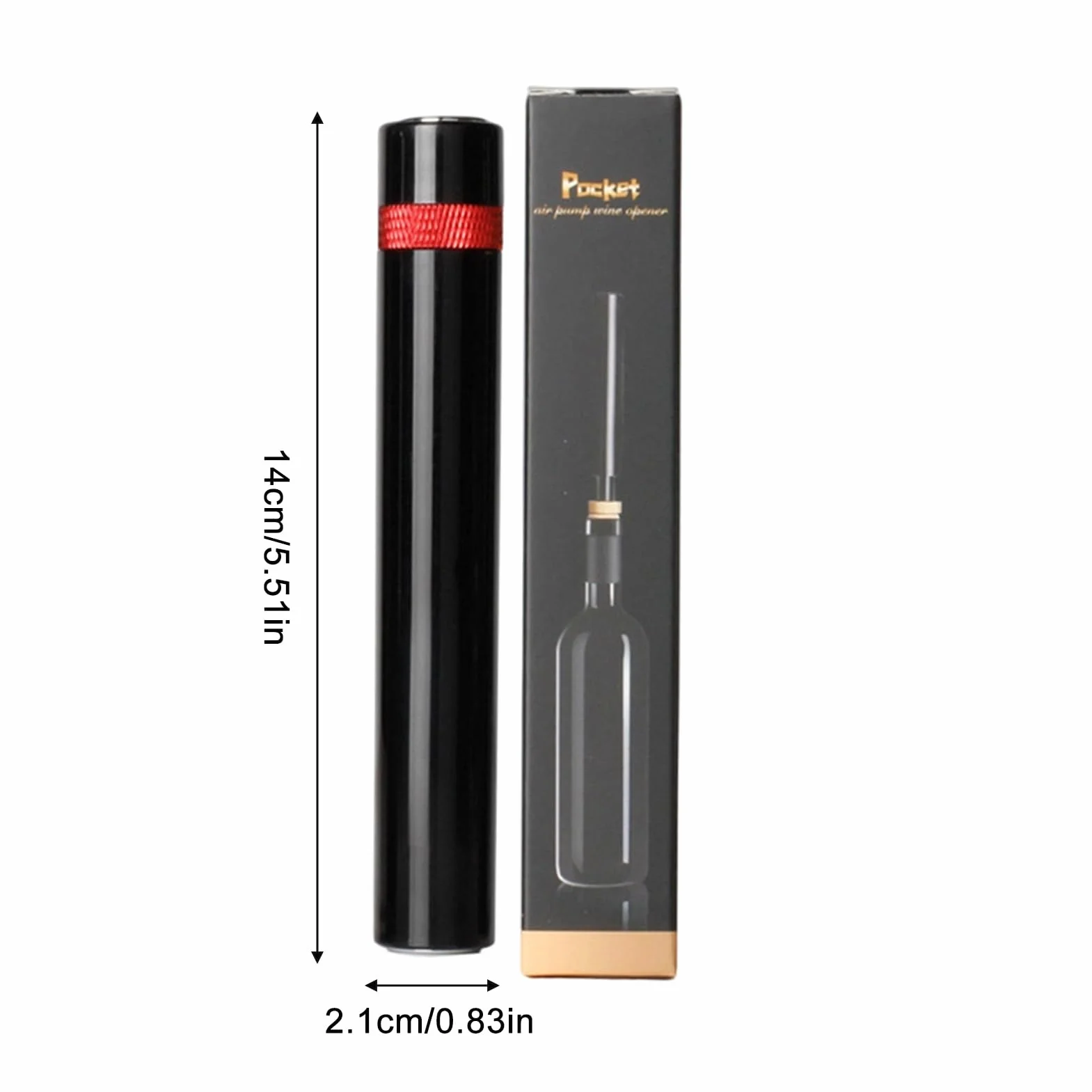 Para vino – Pinza tipo aguja – Bomba de presión de aire para botella, para cocina, hogar, restaurante, bar al aire libre, picnic, hotel, cena, , reunión