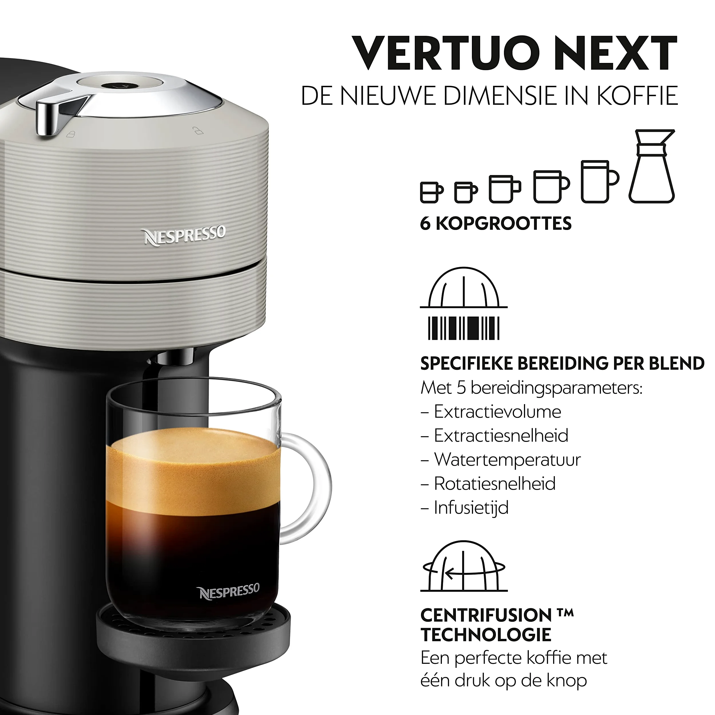 Krups XN 911 B Nespresso Vertuo Next incl. Aeroccino 3 marca