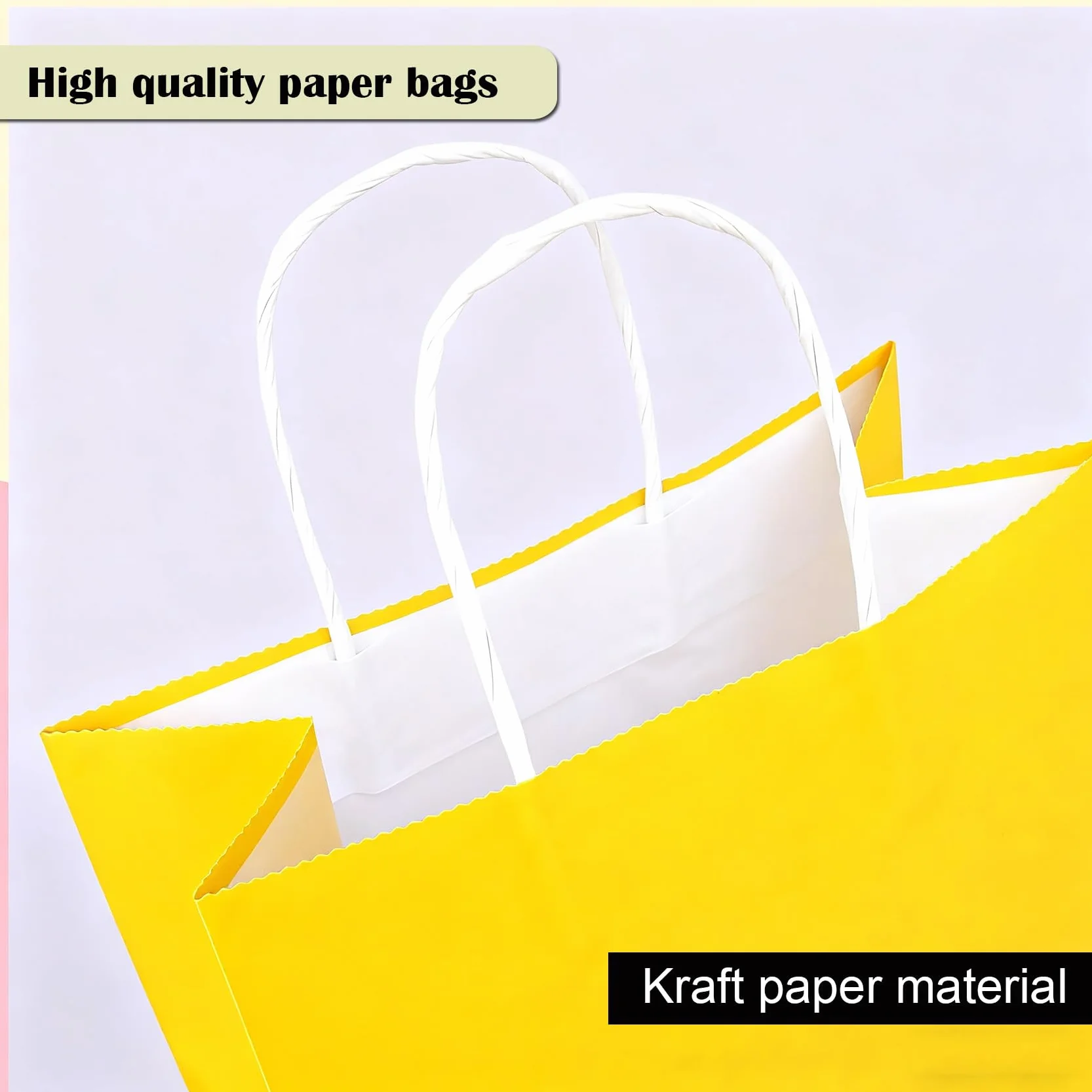 SHUBEIEUMI Paquete de 10 Bolsas de Regalo, Bolsas de Papel Kraft con Asas, 21 x 15 x 8 cm, Reutilizables Bolsas de Regalo para Embalaje Fiestas de Cumpleaños Bodas-Colorido