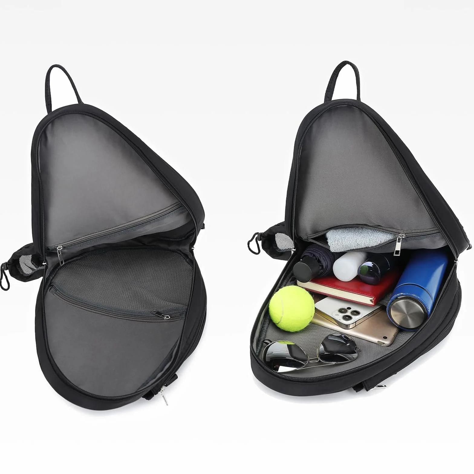 Amagogo Bolso de Hombro para Raqueta de Tenis, Negro