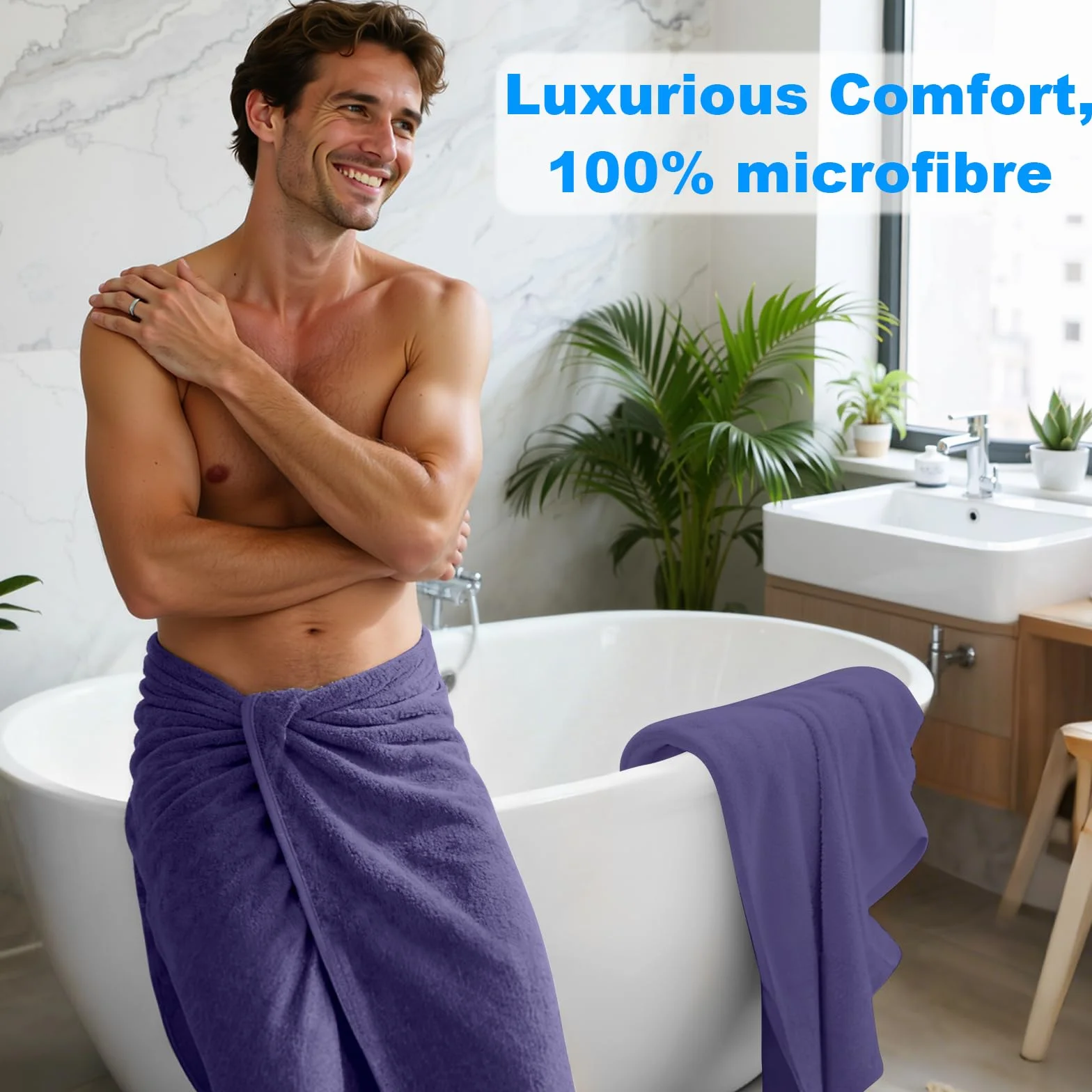 Toalla de Baño Grande 100x200 Cm,Toalla de baño deportiva de microfibra de secado rápido,Toallas De Viaje,Toallas De Playa Suaves, Muy Absorbentes, Adecuadas Para Deportes Al Aire Libre,Viajes,Playa