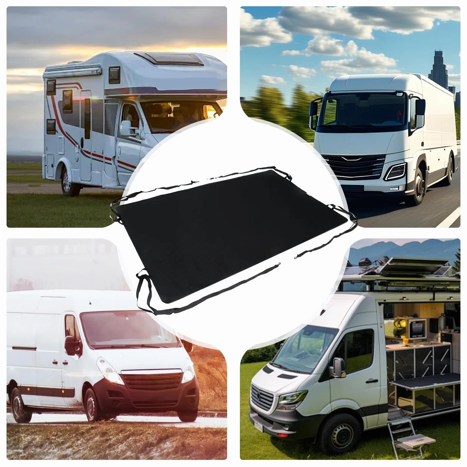 Toldo para Puerta Trasera de Furgoneta Impermeable para Acampada Picnic Autocaravana
