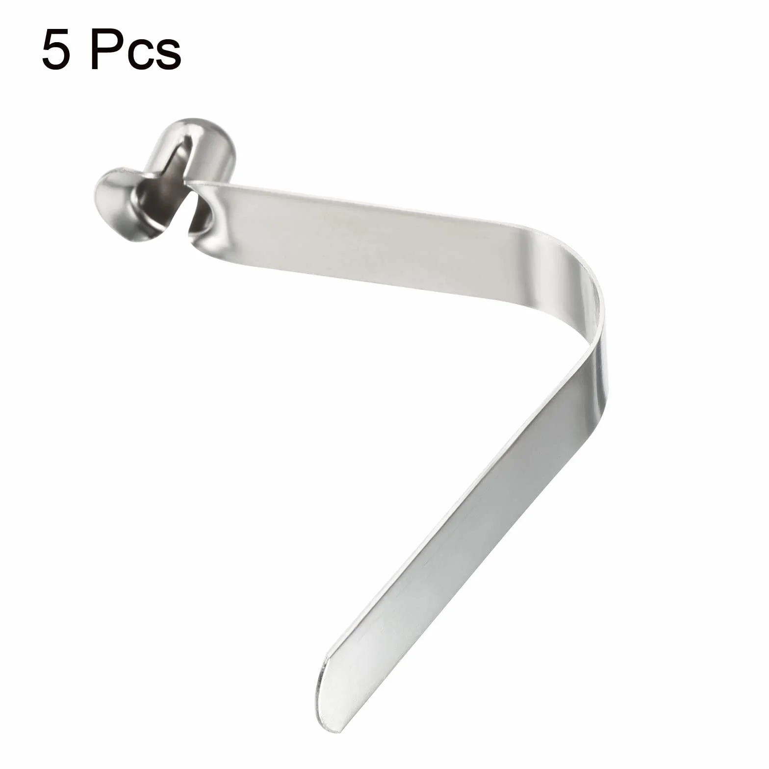 PATIKIL 10x8mm Kayak Remo Broches, 5 Paquetes Palo Pulsador Botón Resorte Clips Acero Hueco para Camping Toldo Carpa Poste
