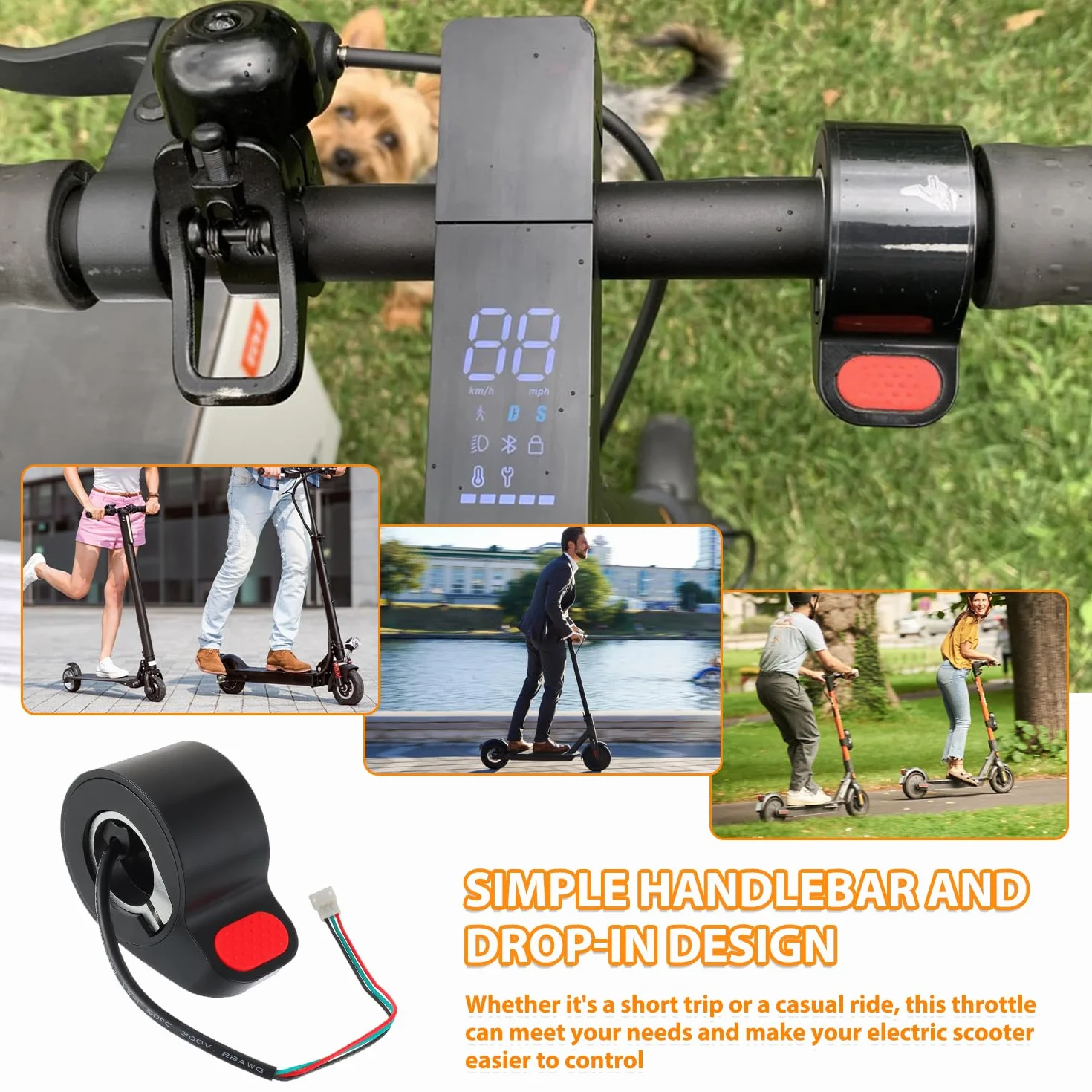 Acelerador Patinete Electrico Xiaomi M365 1S Essential Pro Pro2 3 Pines