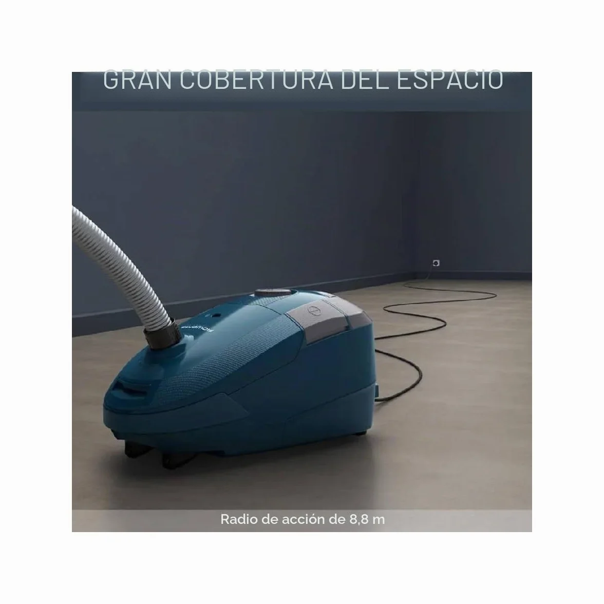 Rowenta RO3126 Power XXL Aspiradora de Suelo con Bolsa, Azul Oscuro/Gris
