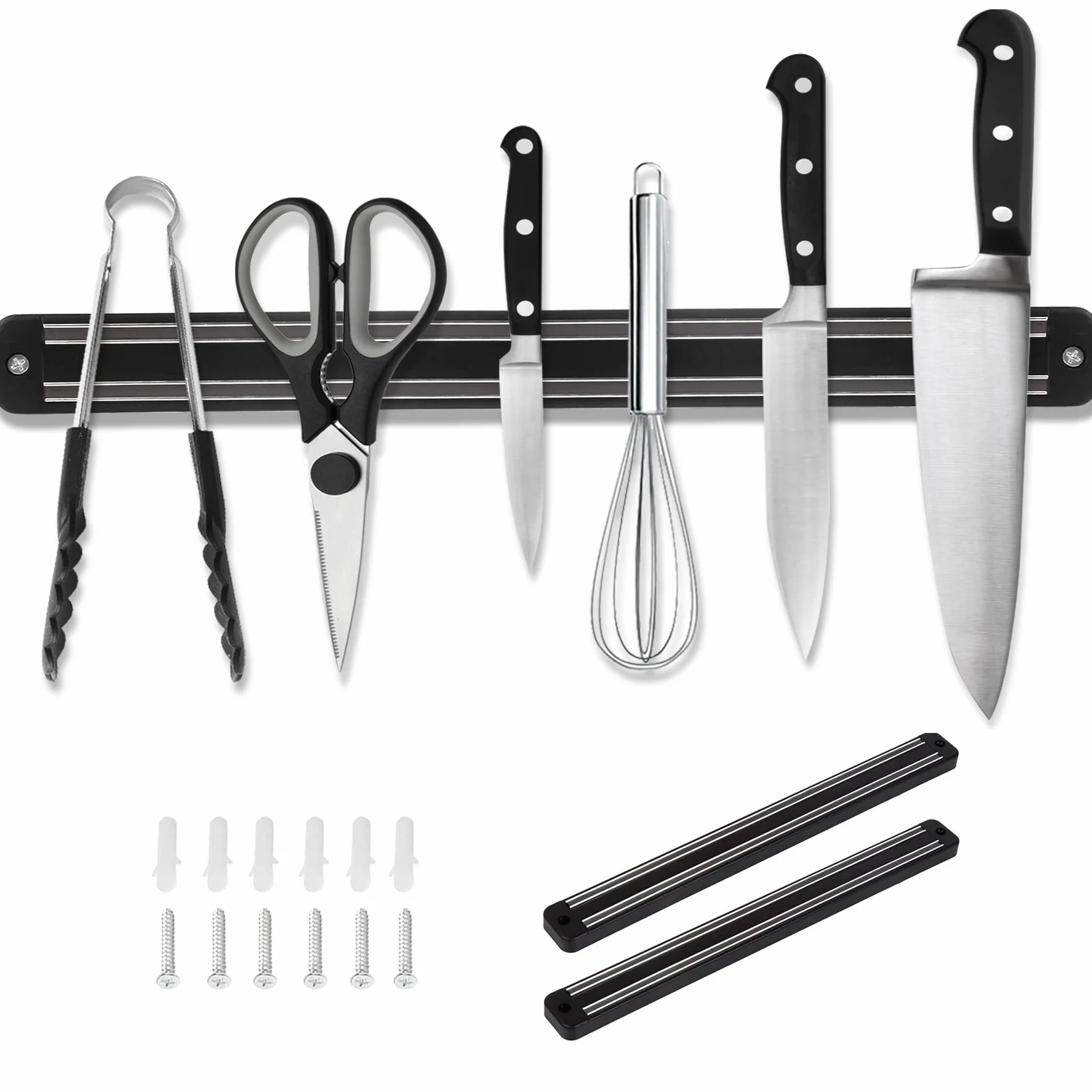 3 Unidades De Barra Magnética Para Cuchillos De Cocina, Soporte Magnético De Acero Inoxidable, Soporte Magnético Para Cuchillos, Soporte Magnético Para Cocina, Barra Magnética Universal Para, 33 Cm
