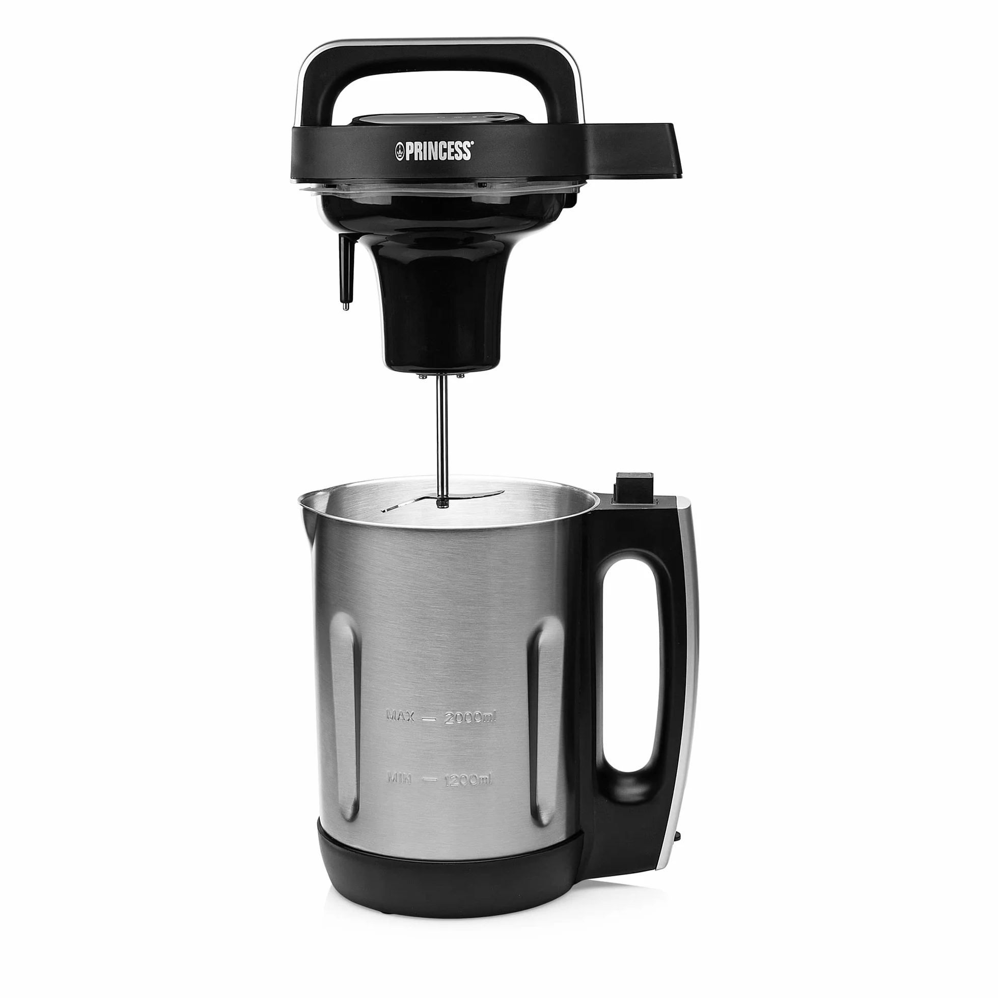 Princess 214002 Máquina para hacer sopa, batidos, salsas y compotas, Acero Inoxidable