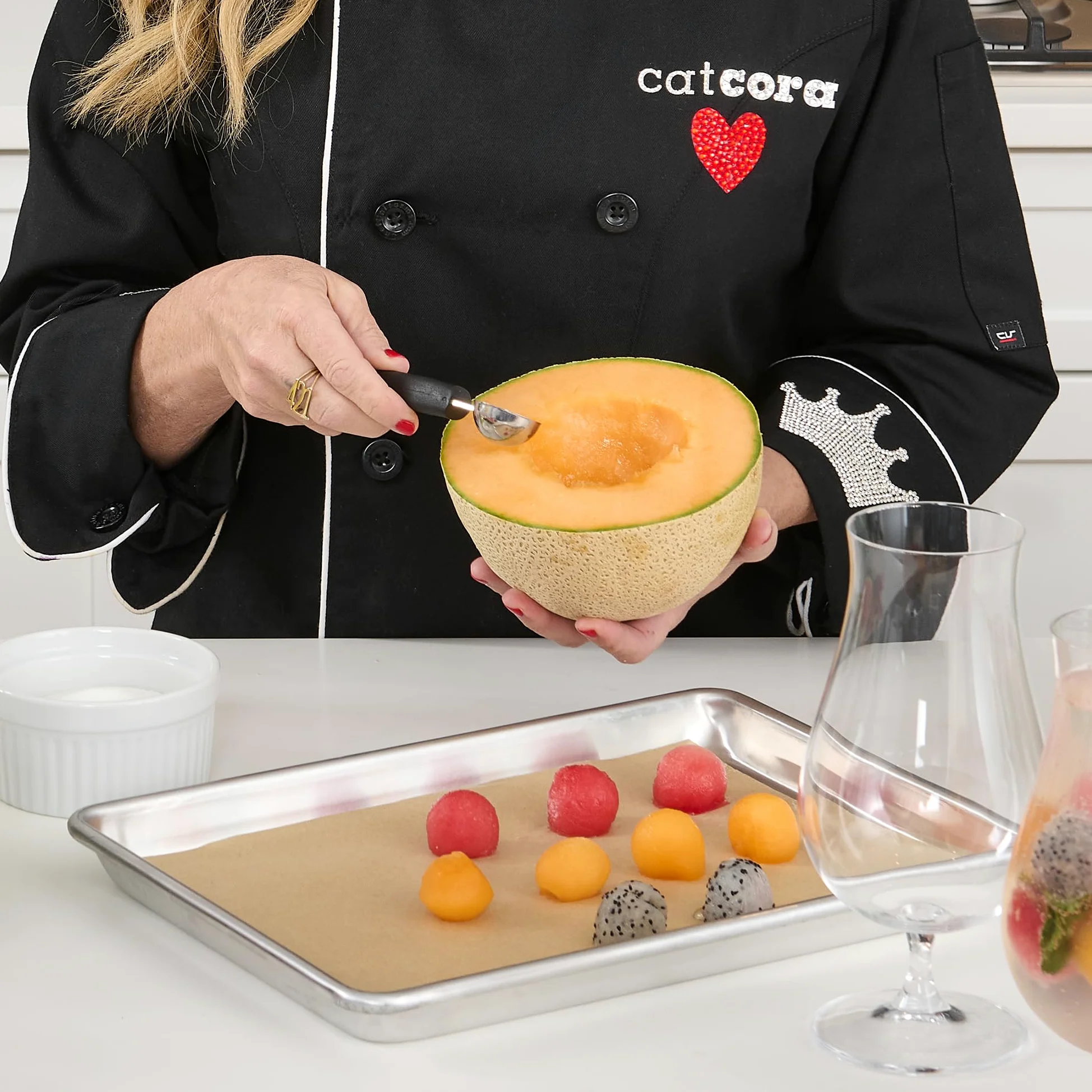 cutlery-pro Chef melón Baller, calidad profesional, 18/8 acero inoxidable, 22/25-millimeters
