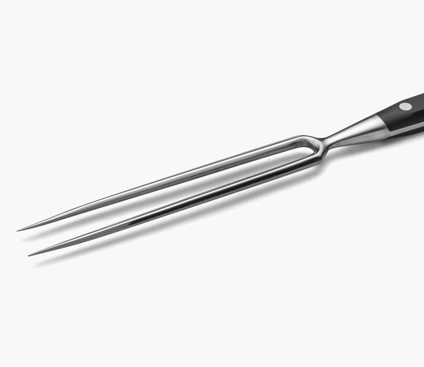 Arcos Tenedor para Trinchar - Hoja de Acero Inoxidable Forjado Nitrum 180 mm - Mango Ergonómico de Polyoxymethylene (POM) Negro - Serie Riviera - Alta Durabilidad y Corte Preciso