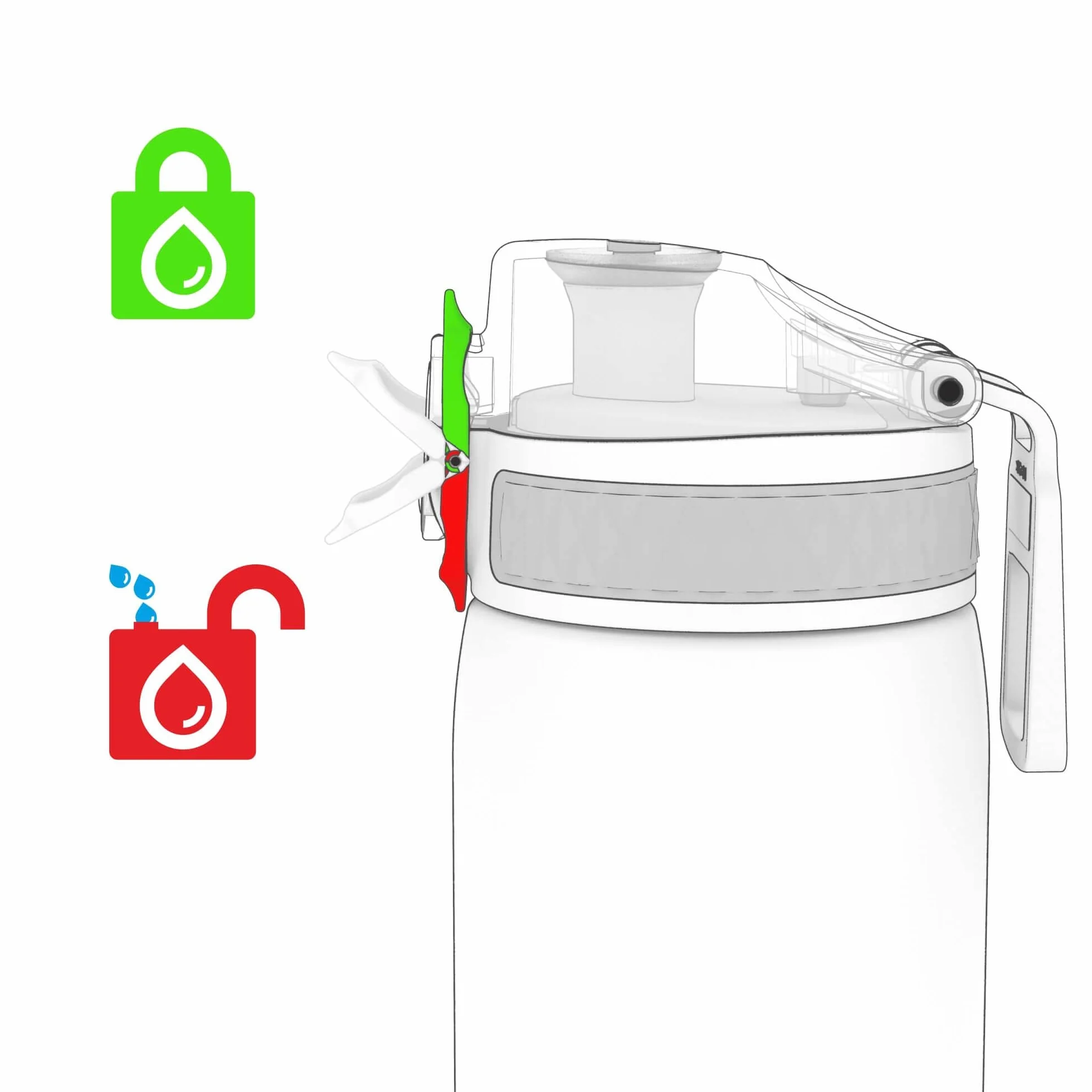 ion8 Botella Agua 500ml a Prueba de Fugas Sin BPA Apta para Lavavajillas