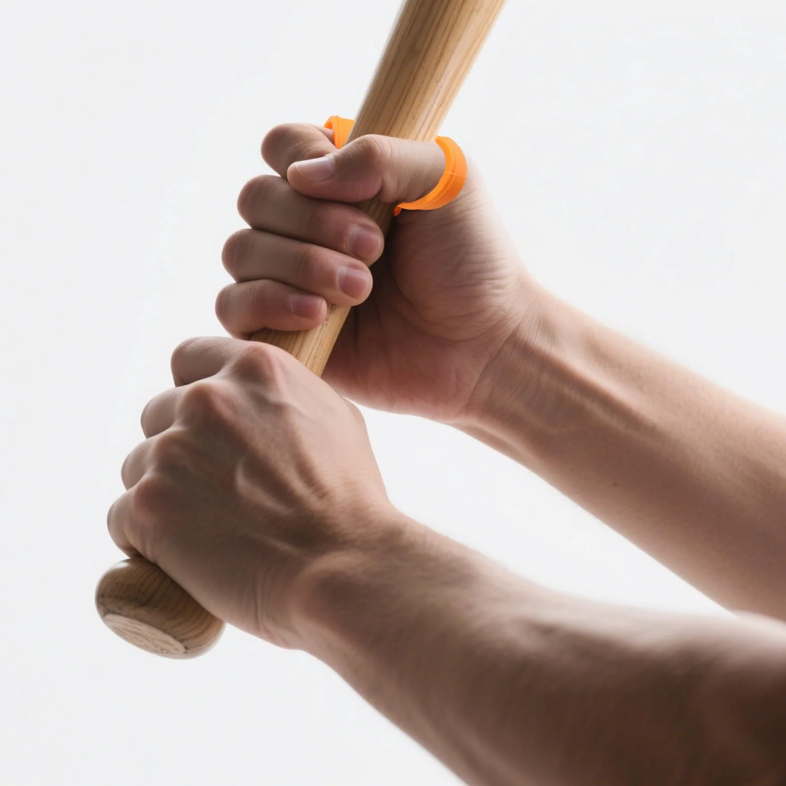 Penitue Protector Pulgar Silicona para Béisbol & Sóftbol, Reductor Impacto, Accesorios Entrenamiento (Naranja, M)
