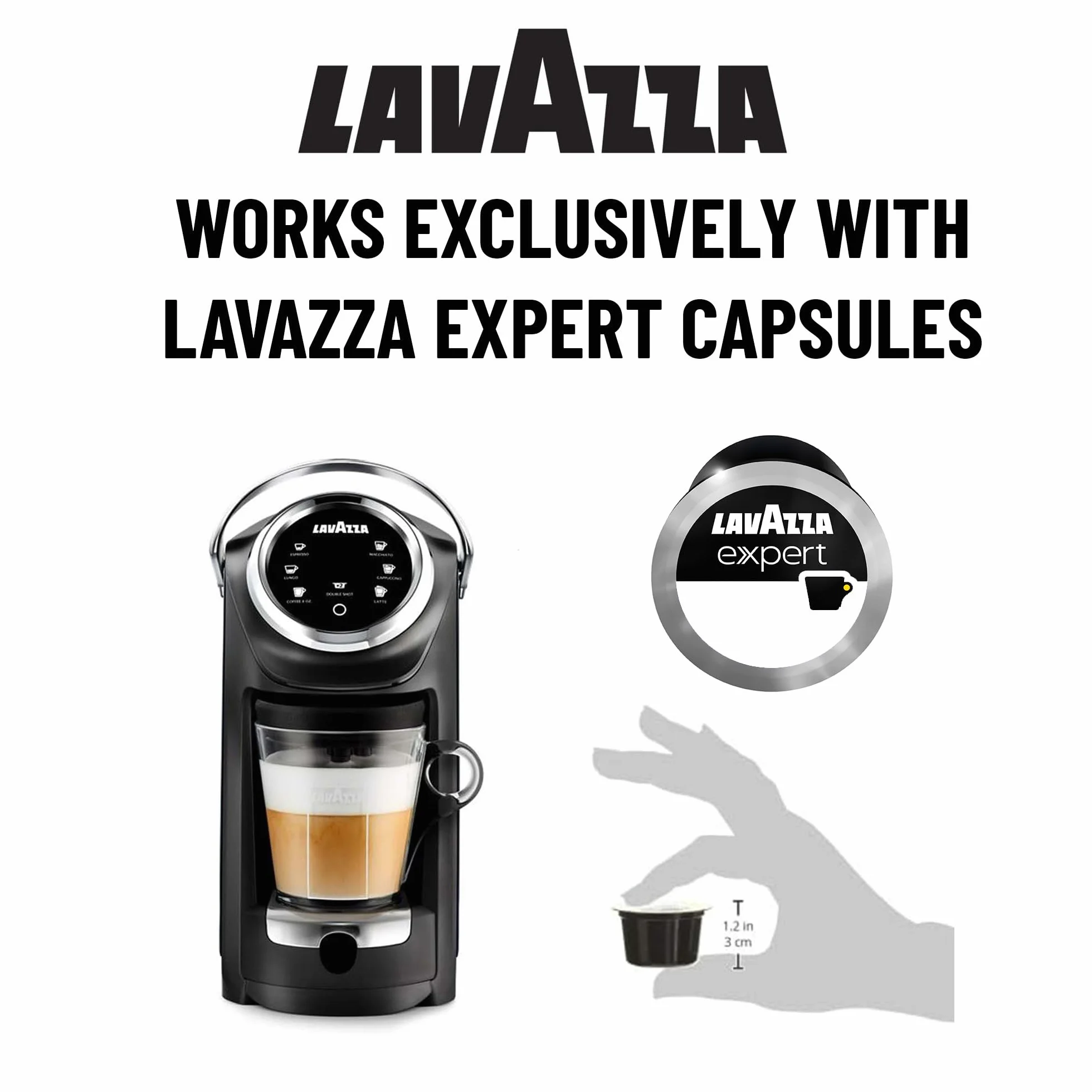 Lavazza Expert Coffee Bundle Classy Plus - Máquina todo en uno LB 400 + 1 kit de bienvenida (36 cápsulas mixtas + 1 recipiente adicional)