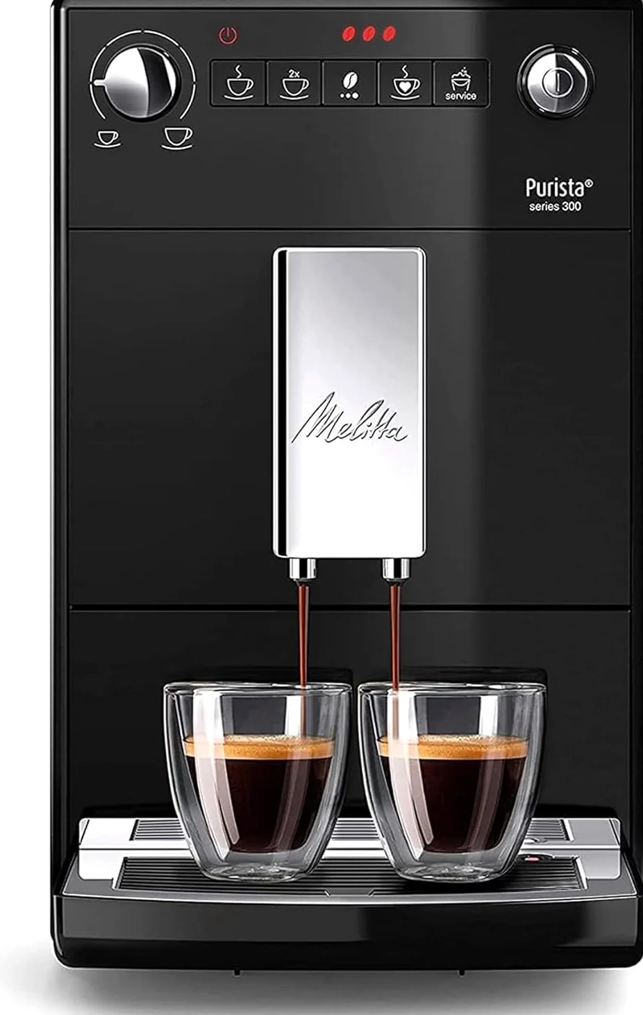 Melitta Purista F230-102, Cafetera Automatica con Molinillo Silencioso, 15 Bares + Pro Aqua Cartucho de Filtro Descalcificador, Plastique