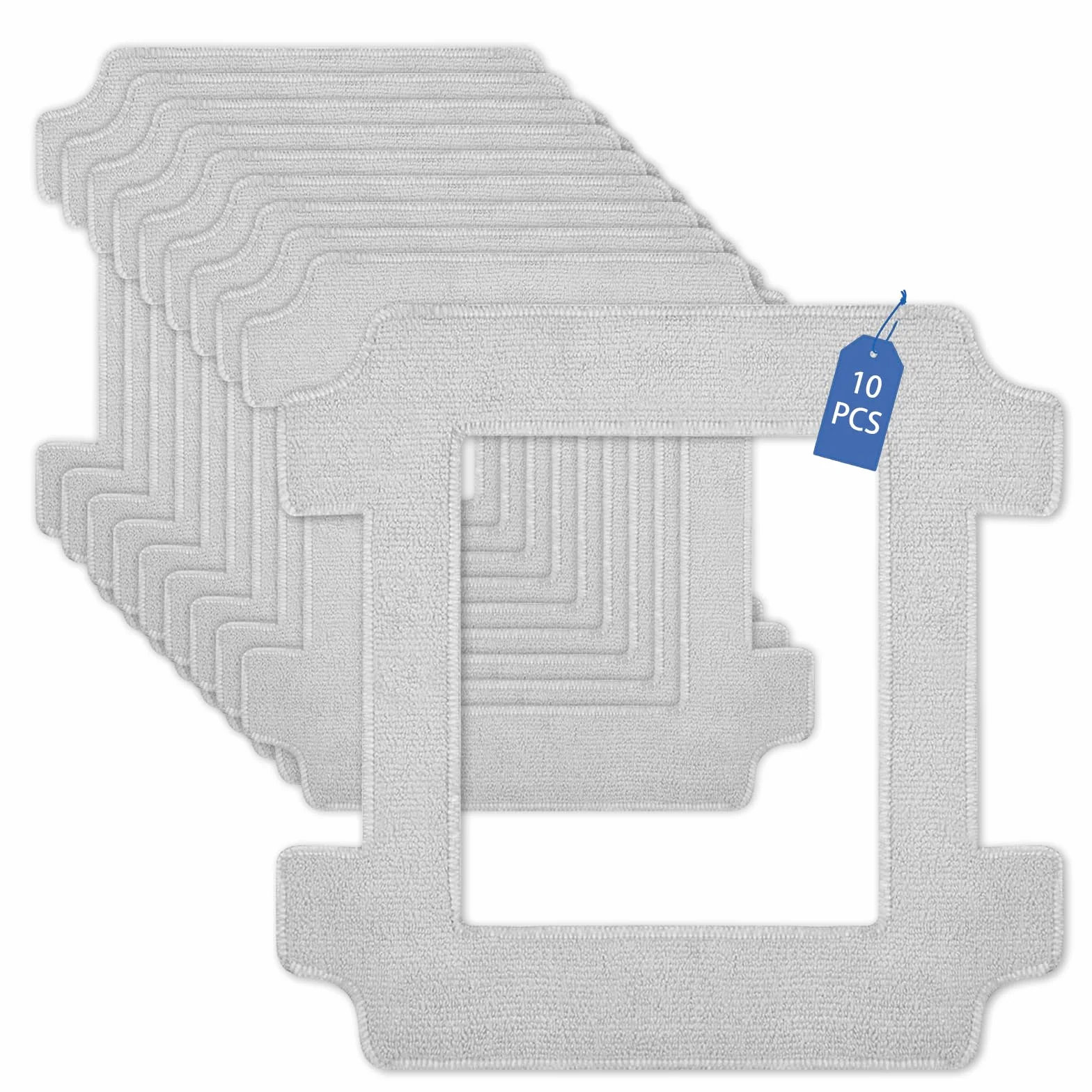 10 Piezas Paños para Ecovacs Winbot W2S/W2S Omni Kit, Robot Almohadillas de Microfibra Limpieza de Ventanas, para Eficazmente las Polvo de las Ventanas, Manchas