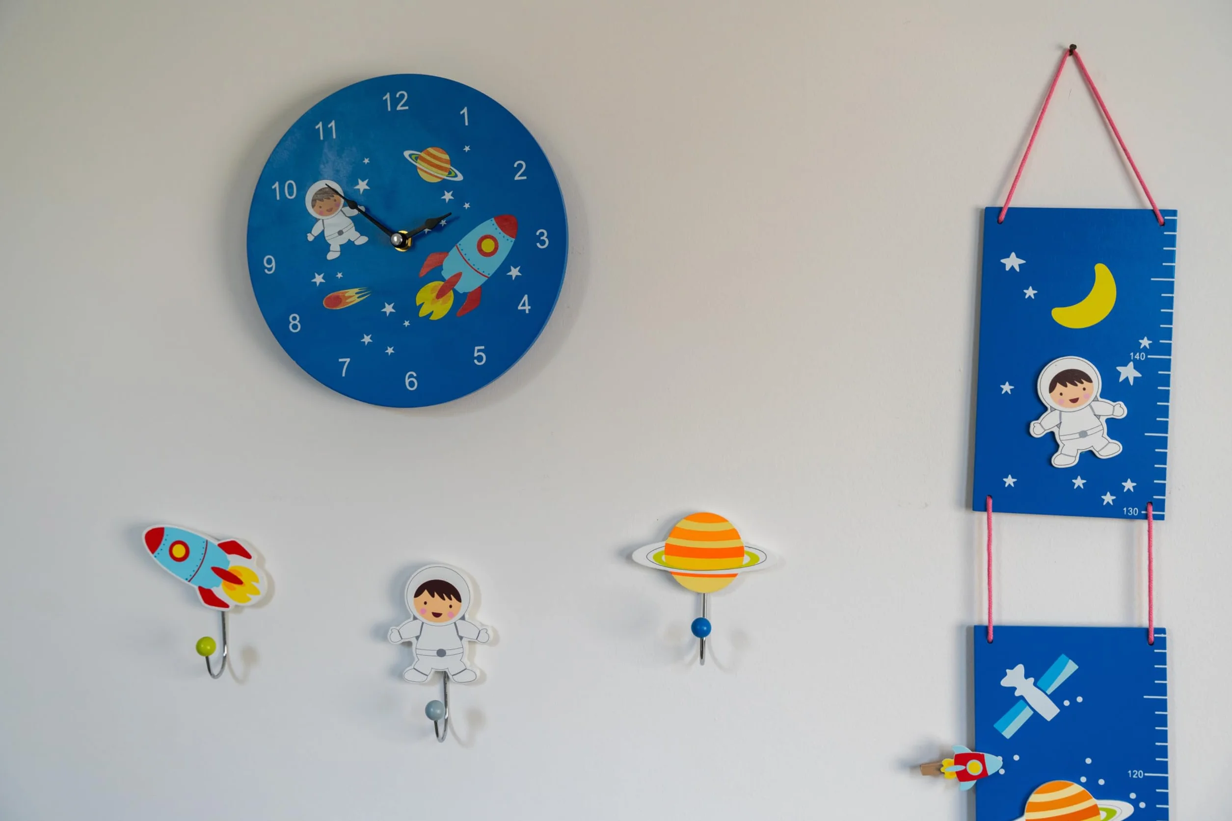 Mousehouse Gifts - Sujetalibros infantiles 3D - Madera - Temática espacial