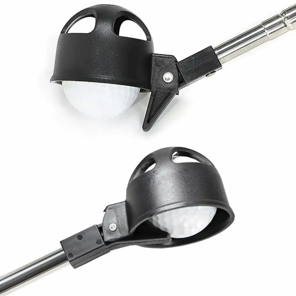 Golf Ball Retriever, Recogedor Pelotas Golf, Golf Ball Retriever, ABS Recogedor de Bolas Golfs Recogepelotas Telescópico Pelota Portátil con Agarrador Pelotas para Putter Acero Inoxidable Retráctil