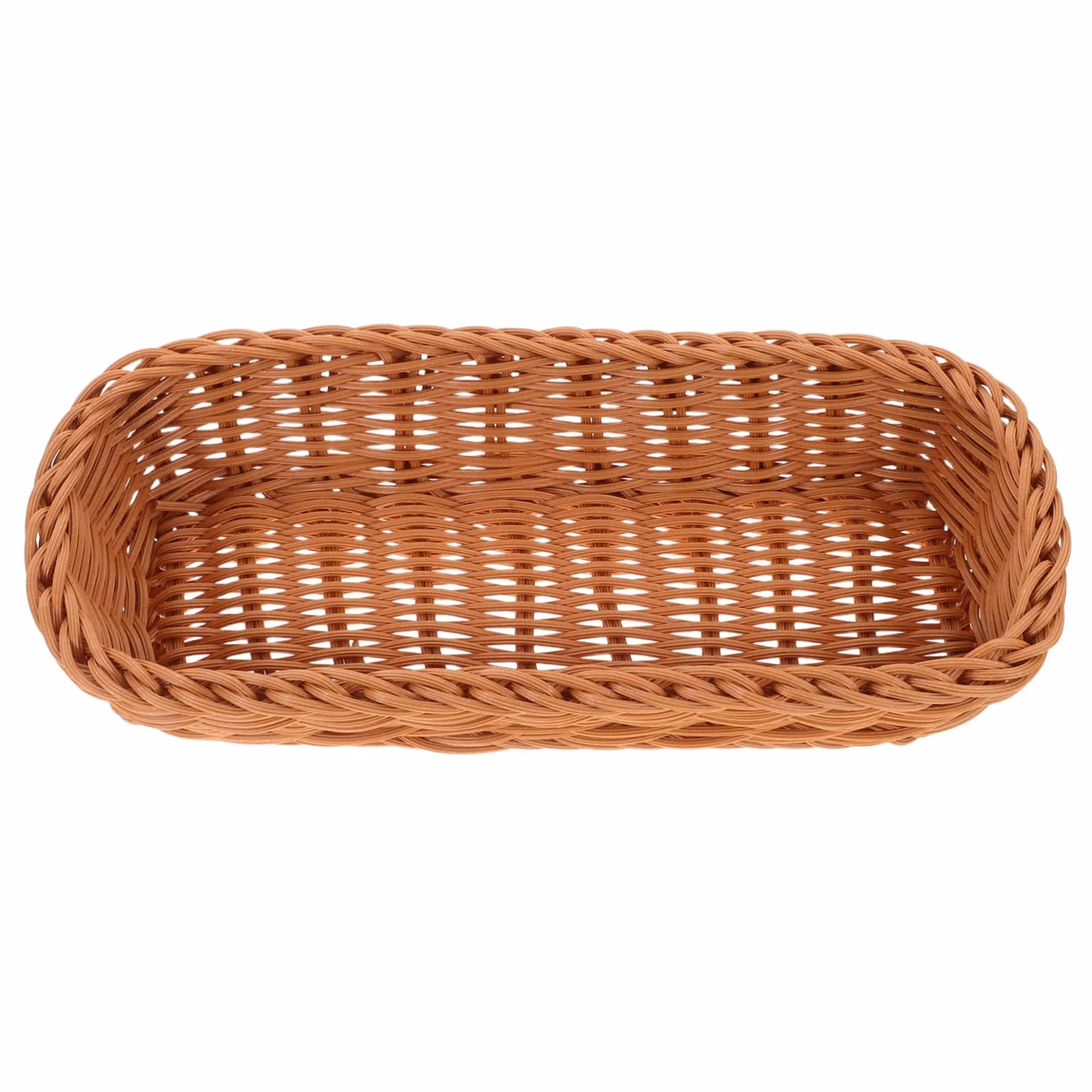 Cesta Tejida de Imitación de Ratán Cesta para Cubiertos Organizadora Compacta para Cocina
