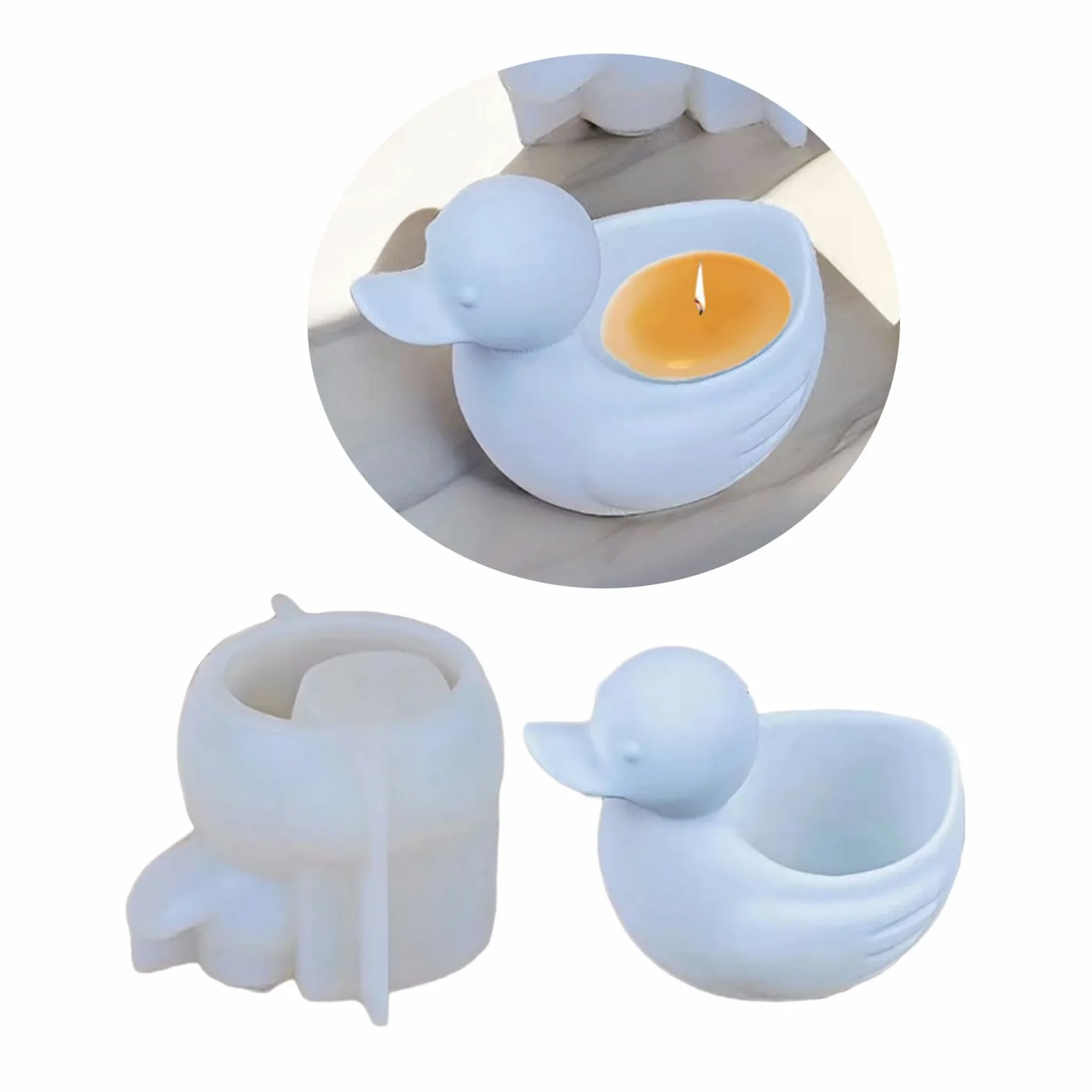 Moldes de silicona hechos a mano para macetas, moldes de silicona con forma de animal, ideales para macetas de flores