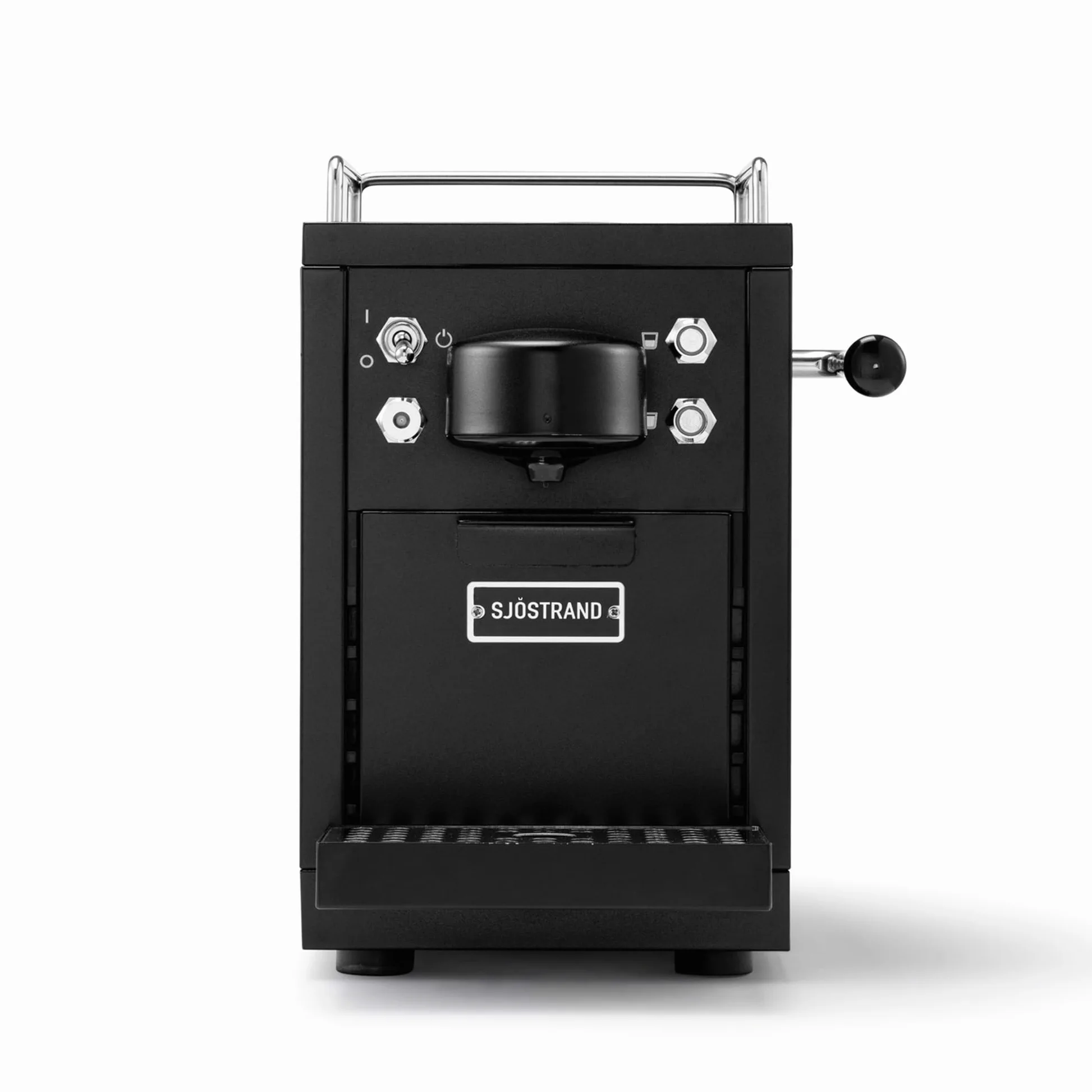 Sjöstrand The Original Máquina de Espresso - compatible con Nespresso, carcasa de acero inoxidable (Acabado Negro Mate)