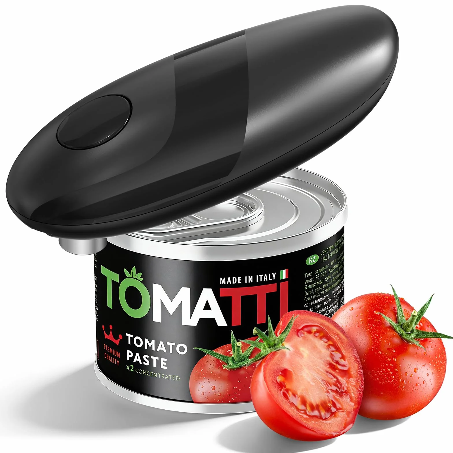 Abrelatas Eléctrico para Personas Mayores, Latas Redondas Fáciles de Abrir de Todos los Tamaños, Abrelatas para Electrodomésticos de Cocina para Personas con Artritis y Personas Mayores