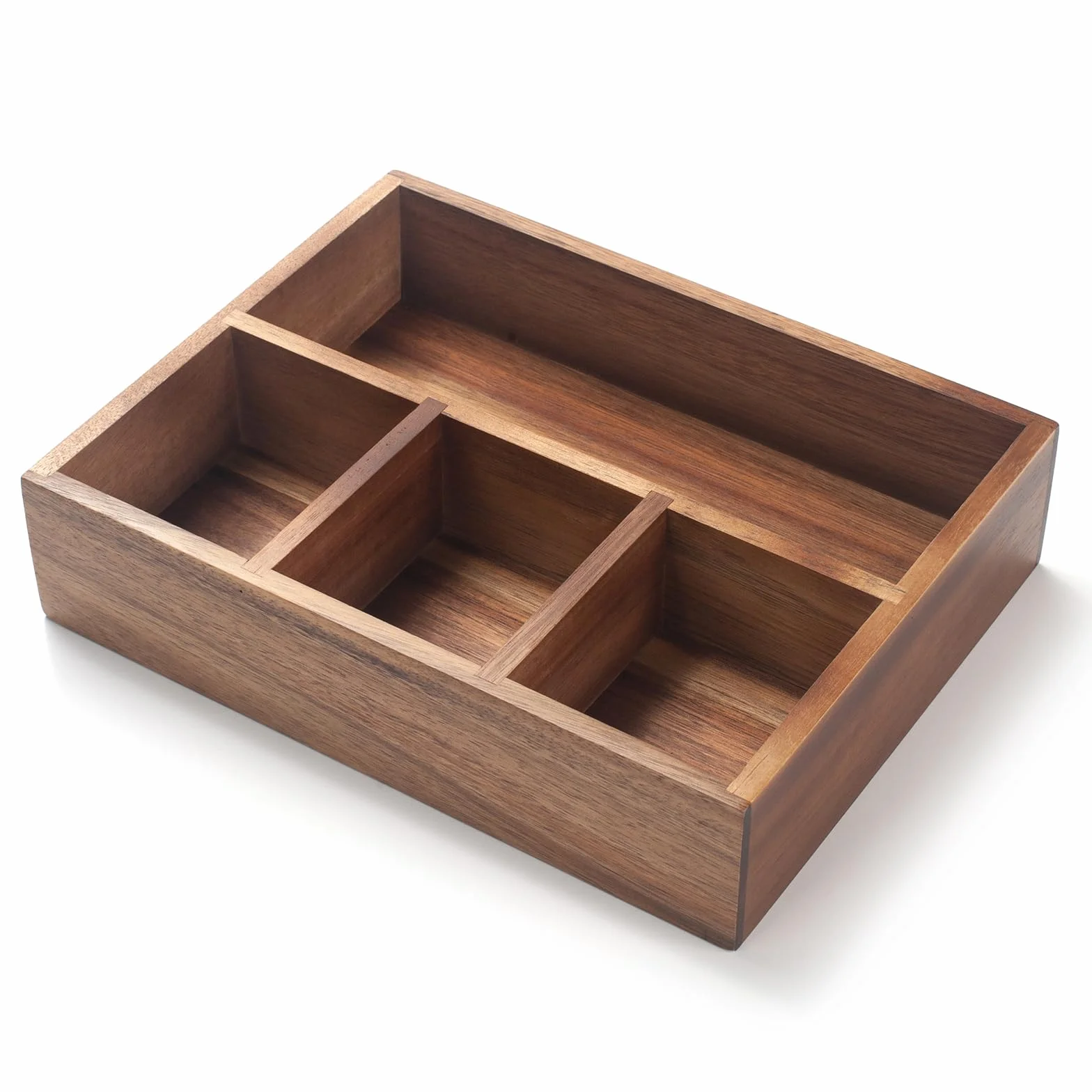 XIMISISE Soporte para bolsas de té, organizador de almacenamiento de bolsas de té de madera de acacia, cesta de dulces de té, organizador de paquetes de azúcar, organizador de condimentos de estación