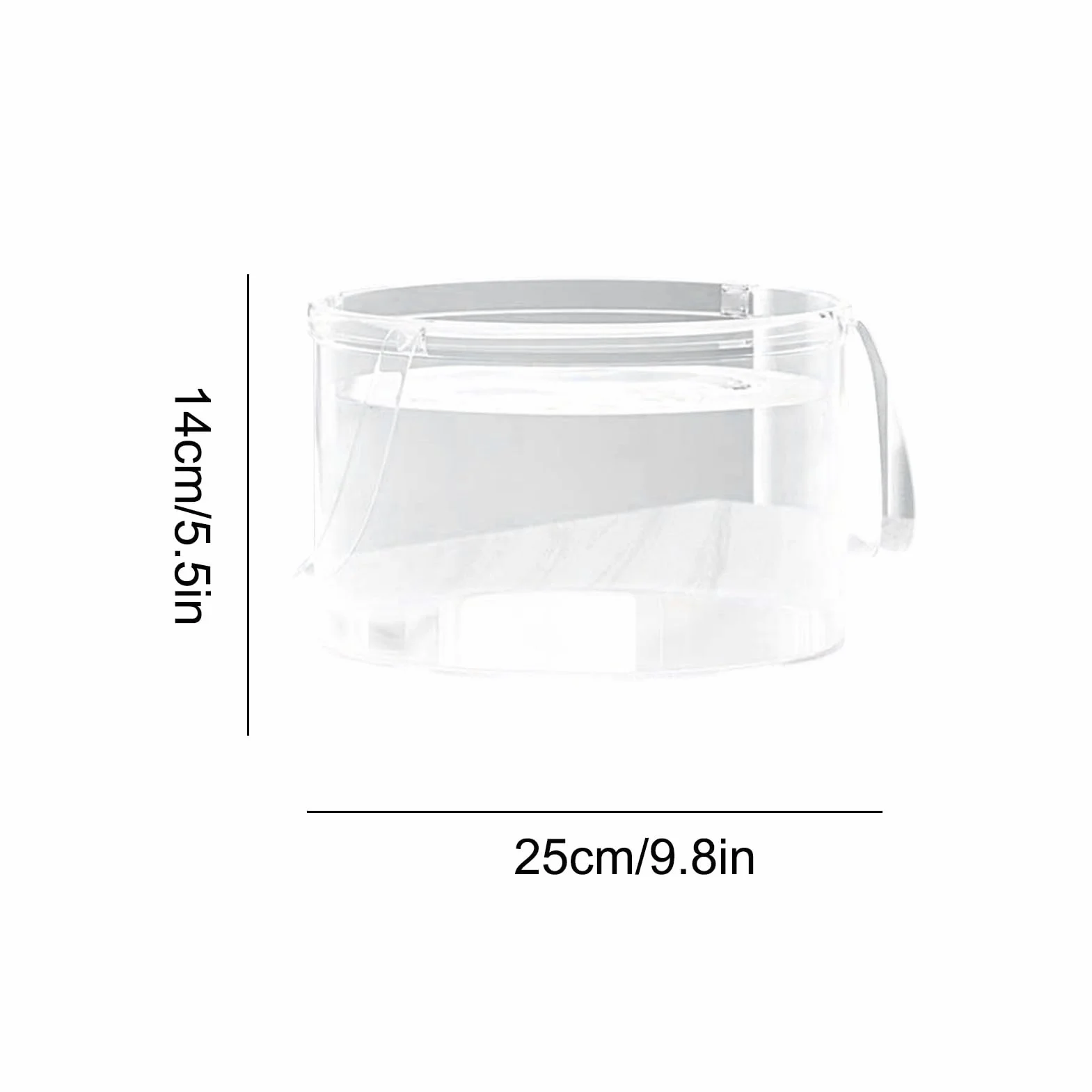Cubeta de Agua Bañera Plegable Transparente con Asas para Ropa Baño Jardín