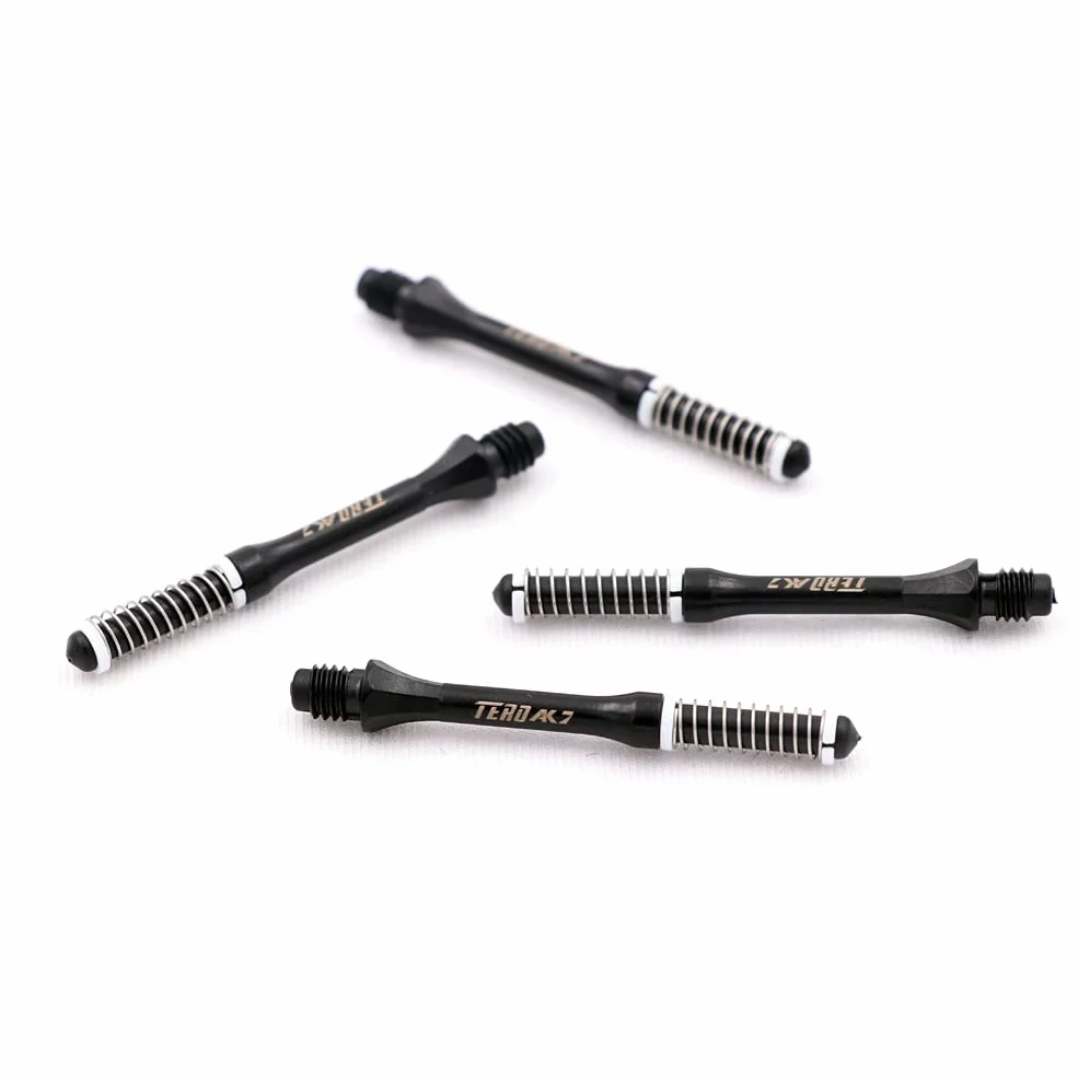 CUESOUL TERO AK7 Flechas de Dardos Telescopio de Resorte Incorporado para Flechas de Punta de Acero y Flechas de Punta Suave, Juego de 4 Piezas