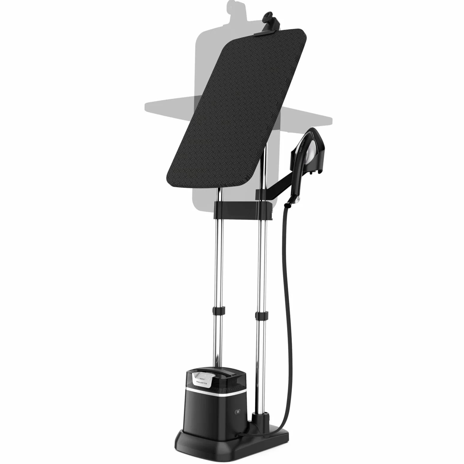 Rowenta IXEO+, Cepillo de Vapor 2980W, 5 bares de presión, Hasta 90 g de vapor, Depósito 1 L, Elimina Arrugas, Olores y Desinfecta, Tabla Vertical Cabezal, Tecnología Twin Boiler, QR1510