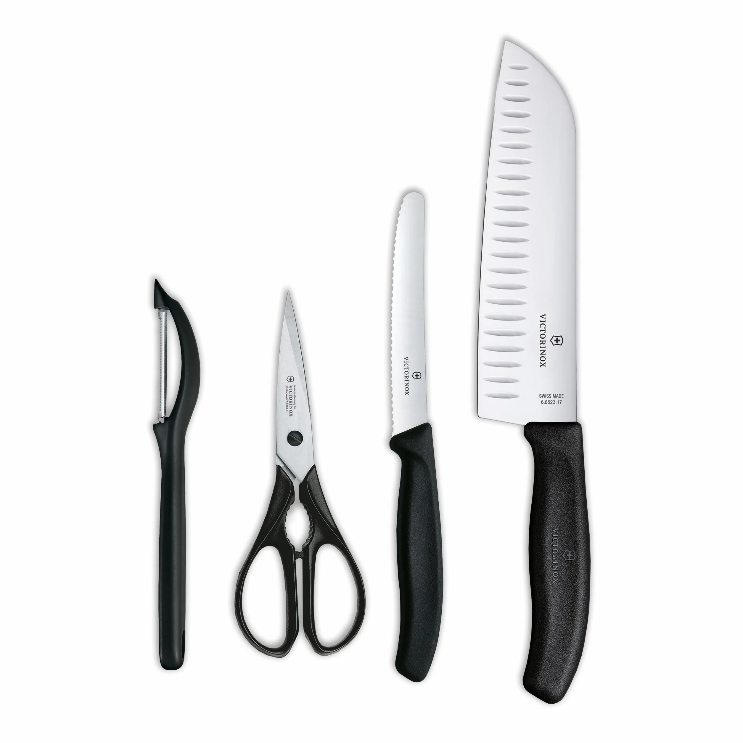Victorinox SET DE COCINA, 4 PIEZAS NEGRO-NUEVO