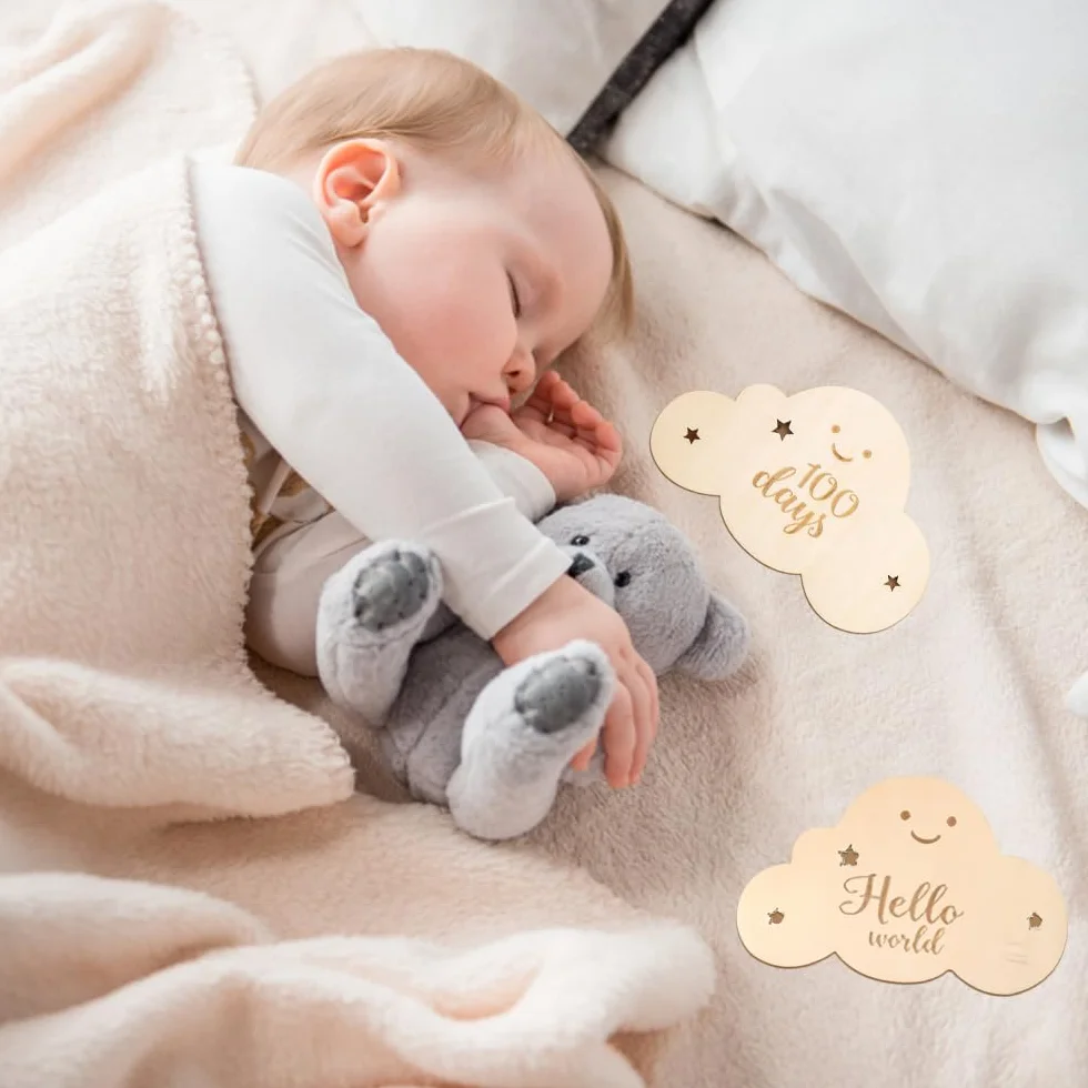 Juego de Tarjetas de Metas para Niños - Papel Piedra Hito Nube y Estrella Decoración