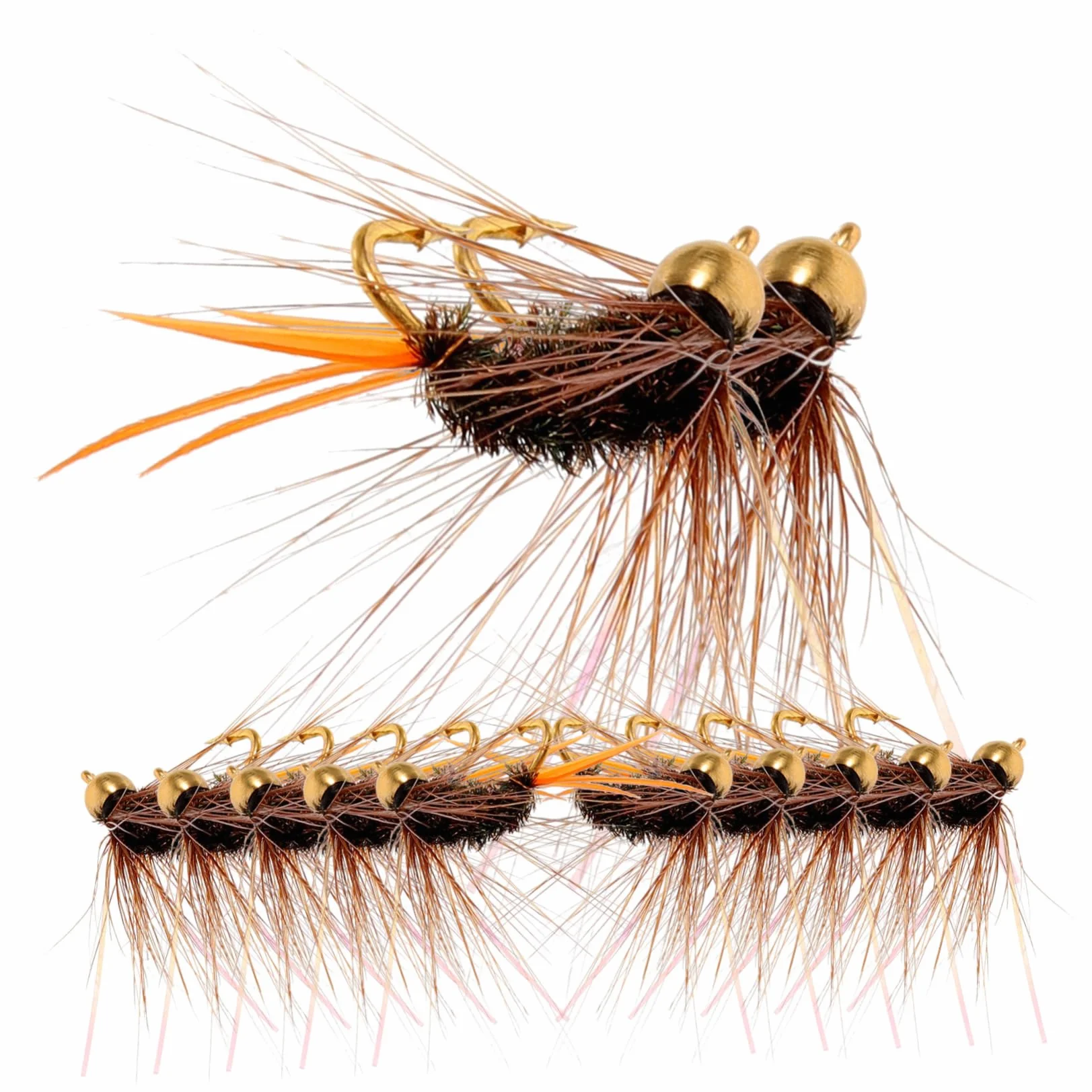 BESPORTBLE Anzuelos De Pesca Black Bass 12 Piezas Ninfas Pesca Trucha