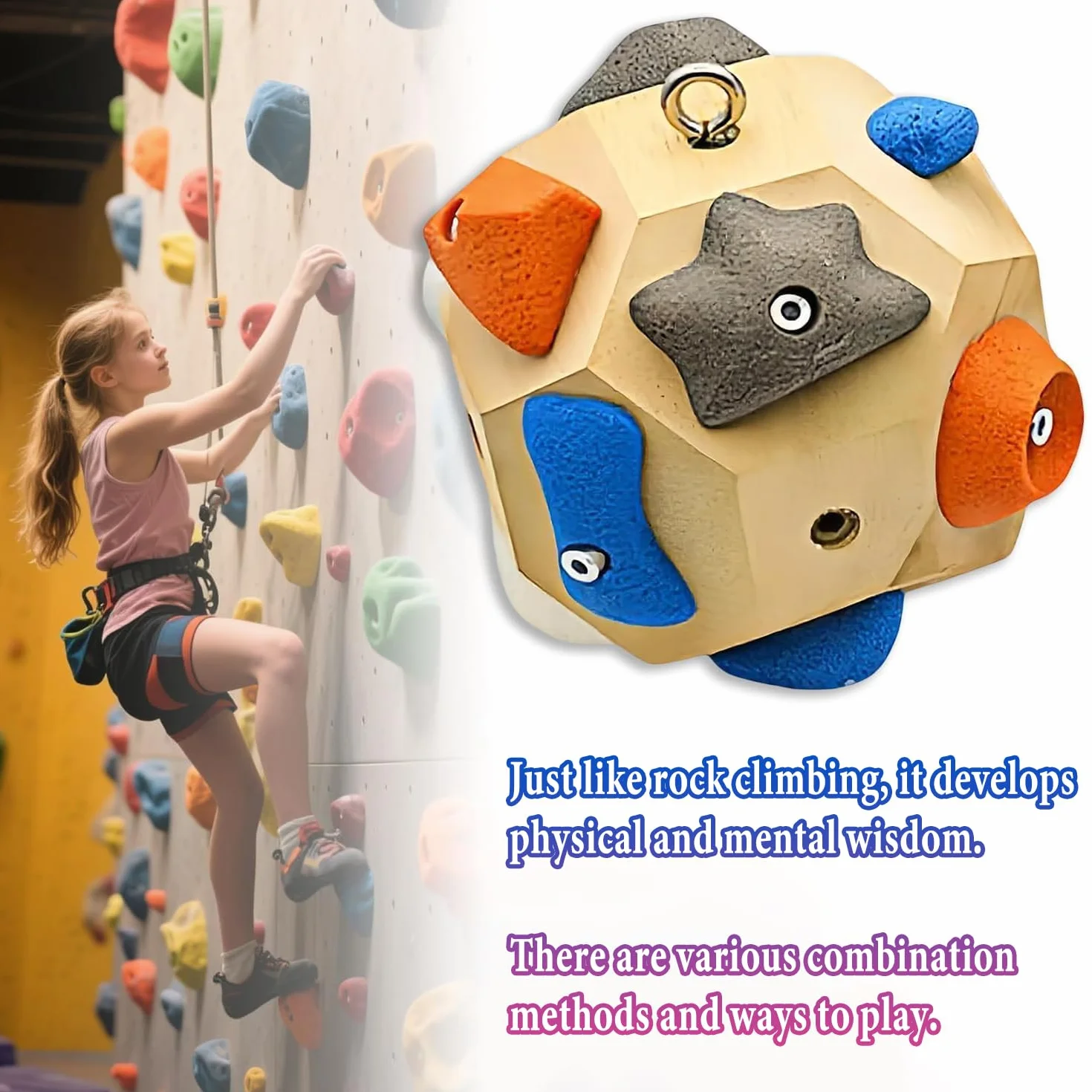 STOAT Boulder Block Jouet DIY Escalada, Entraînement Mains Principiantes, Renforceur Dedos, Herramienta Boulder