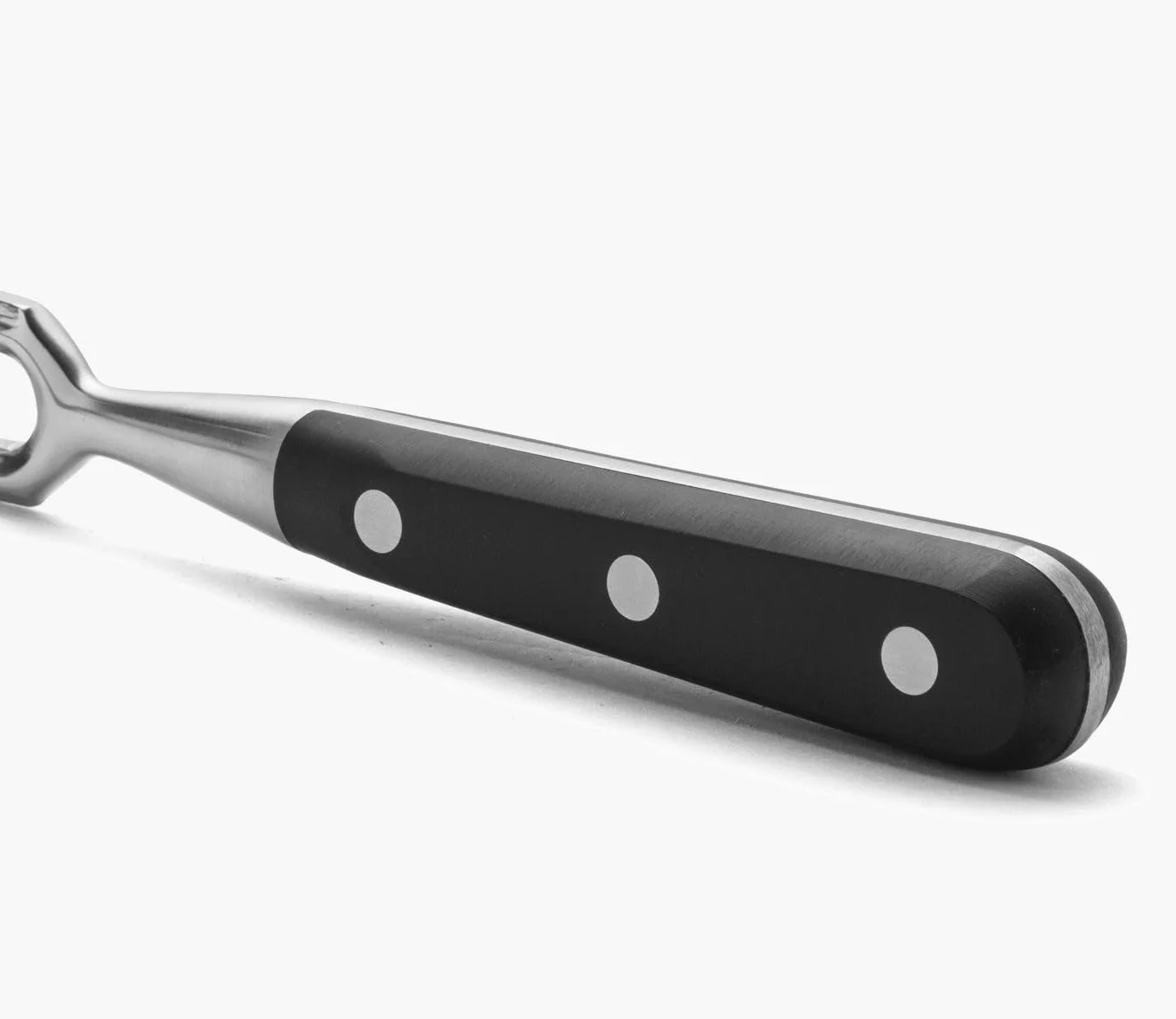 Arcos Tenedor para Trinchar - Hoja de Acero Inoxidable Forjado Nitrum 180 mm - Mango Ergonómico de Polyoxymethylene (POM) Negro - Serie Riviera - Alta Durabilidad y Corte Preciso