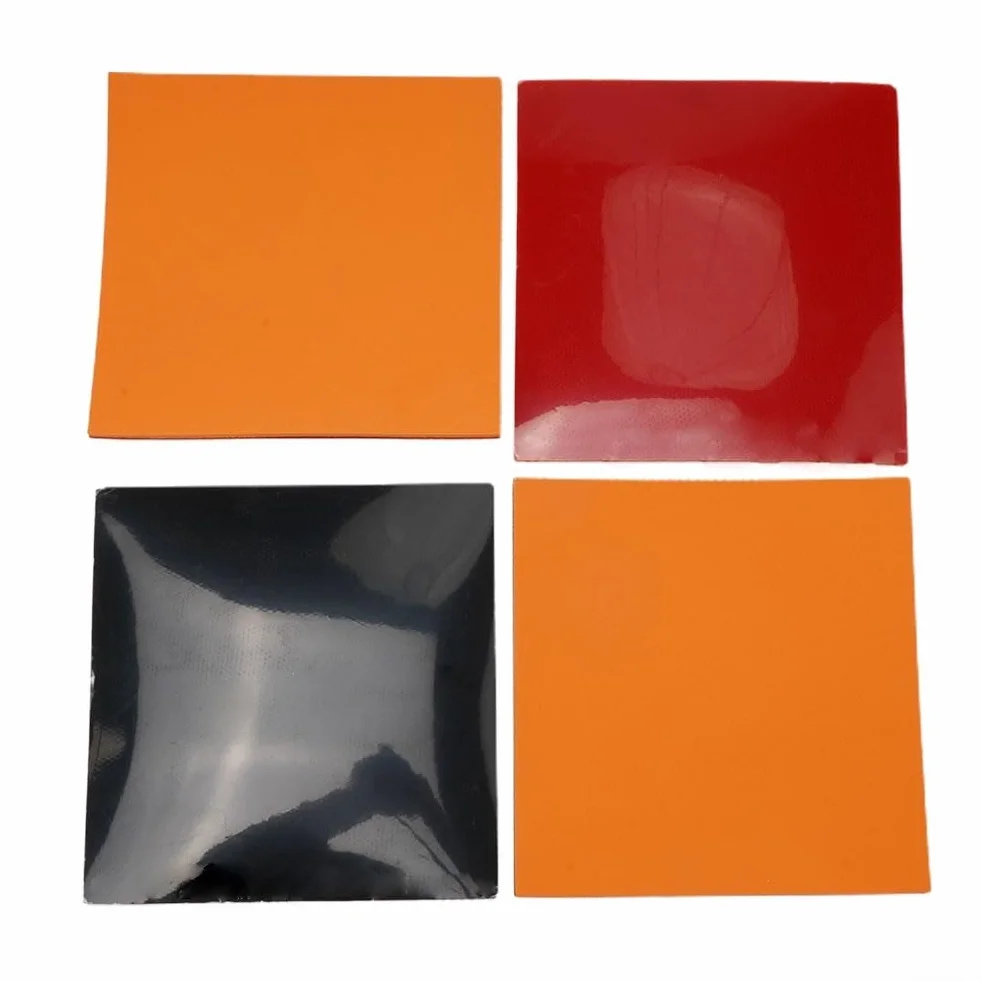 Goma de tenis de mesa paquete 4 láminas esponja dura 2,2 mm dureza 39 tipo inverso raqueta ping pong