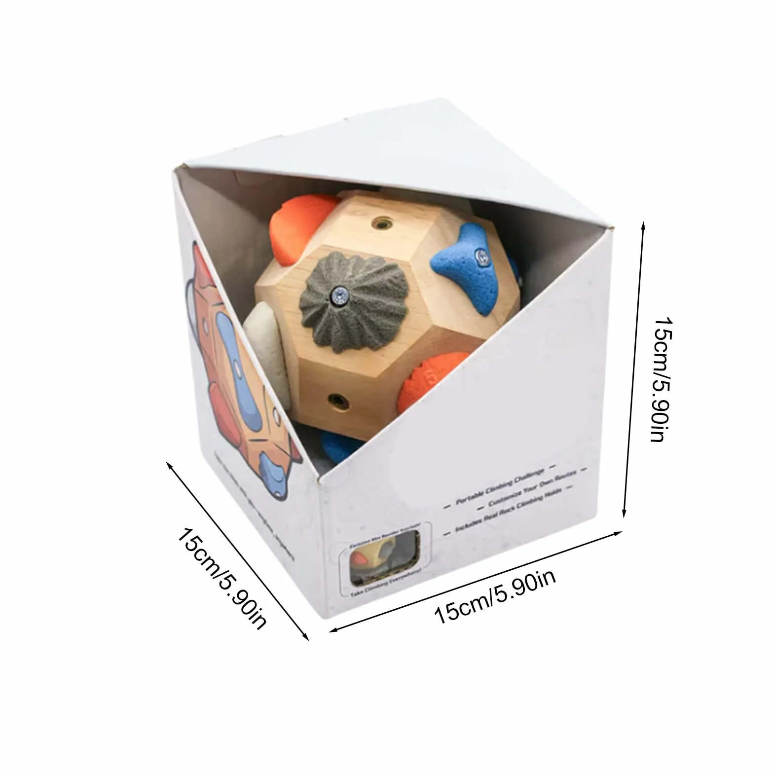 Bloque Boulder Hecho a Mano Bola Escalada 3D Entrenamiento Fuerza Dedos Regalo