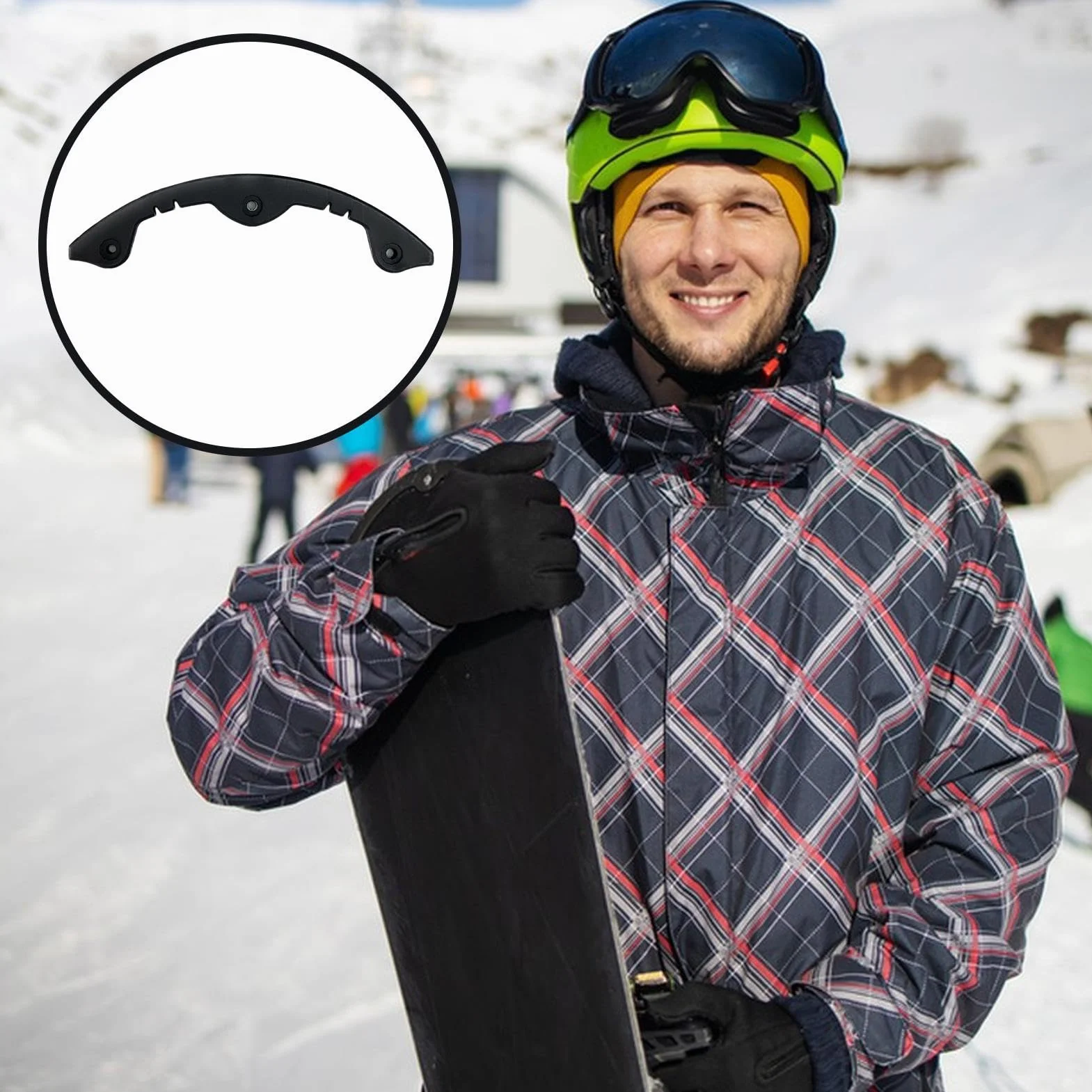 Barra de protección para tabla de snowboard, tira anticolisión, protector de nariz para longboard