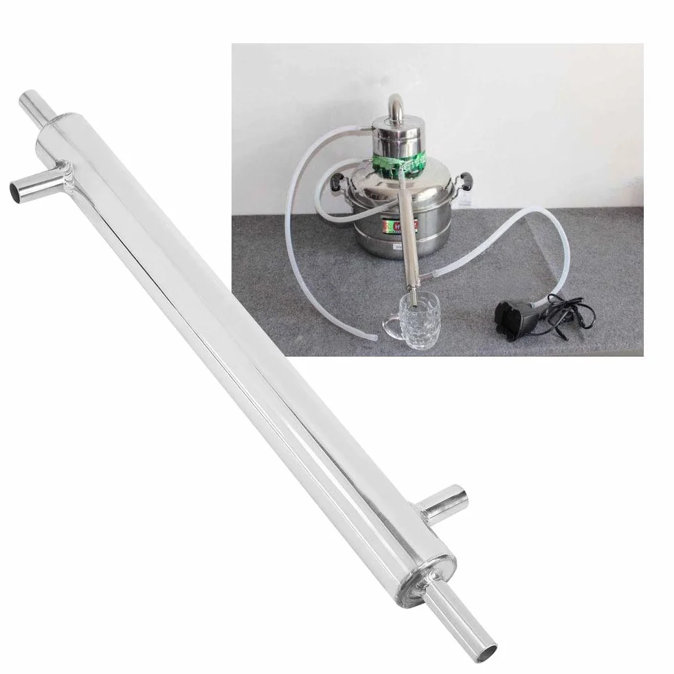 Destilador de Acero Inoxidable, Diseñado para el Suministro del de Filtros de Ablandadores de Agua, Tubo de Tubería de Enfriamiento Externo de Acero Inoxidable para Brandy de Vino de Whisky de