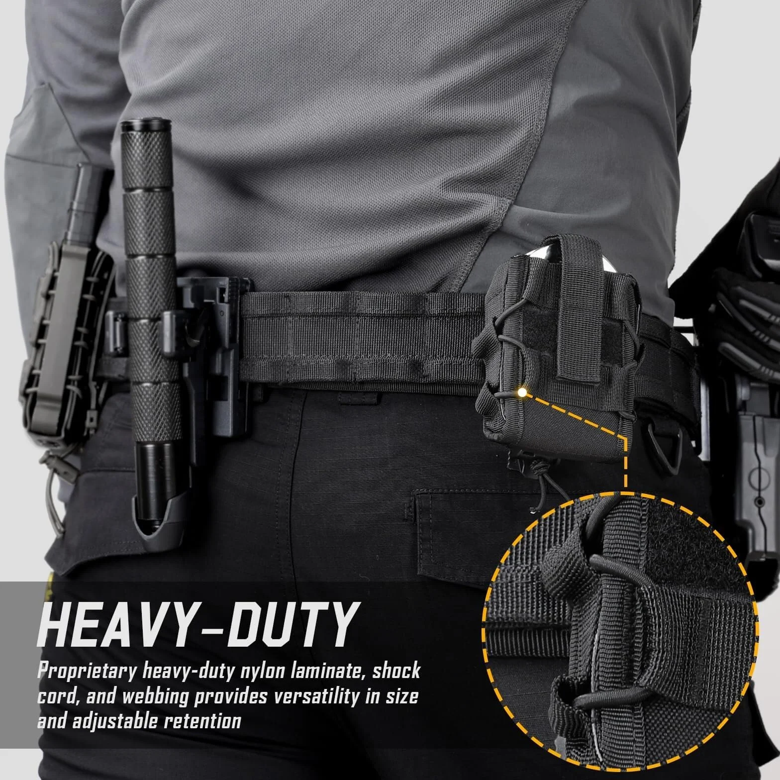 Molle Funda para Esposas con Mochila Táctica Bolsa Accesorios Cinturón Trabajo Asp Bisagras