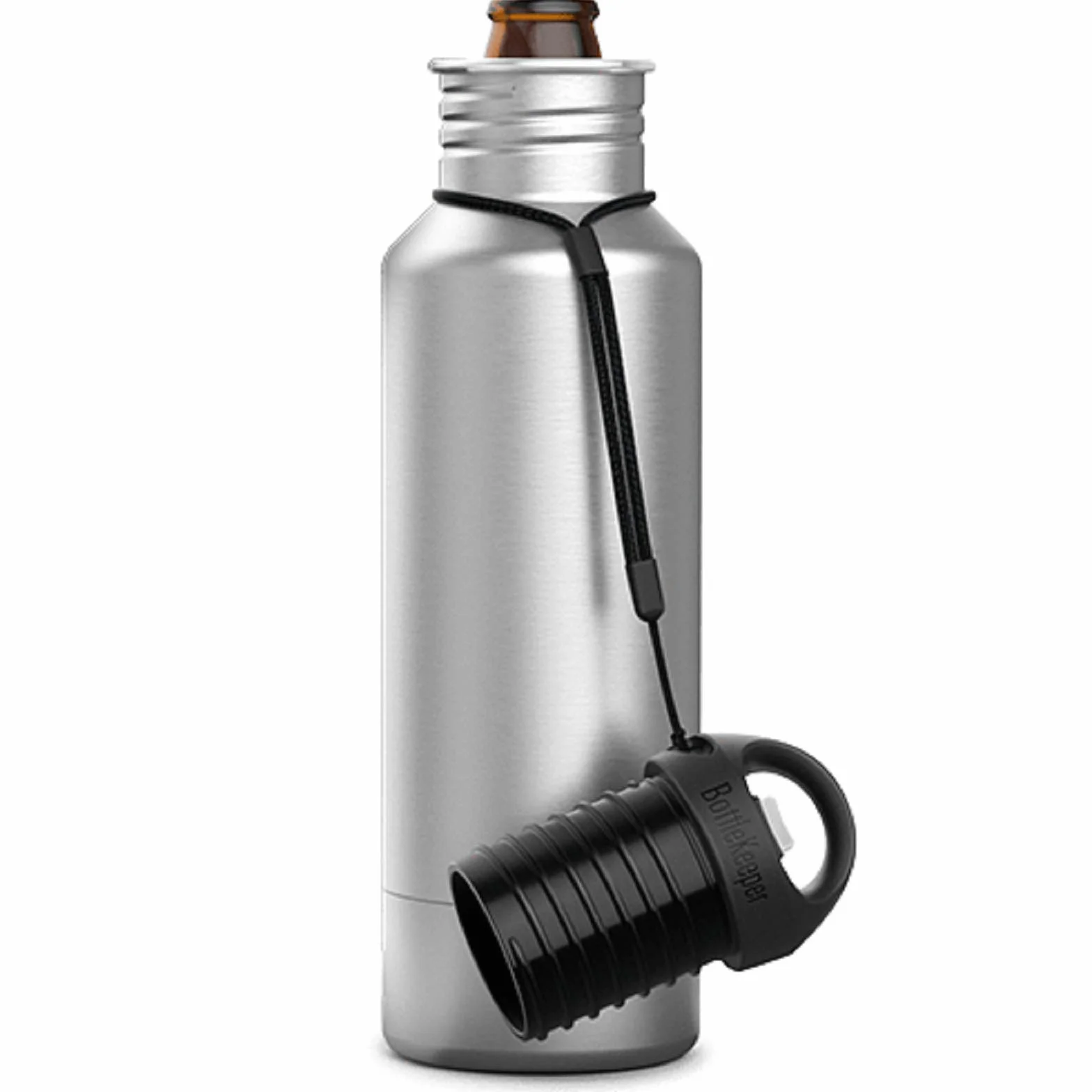 BottleKeeper The Standard 2.0 – Funda en acero inoxidable aislante para botellas de cerveza, conserva la cerveza fría durante más tiempo