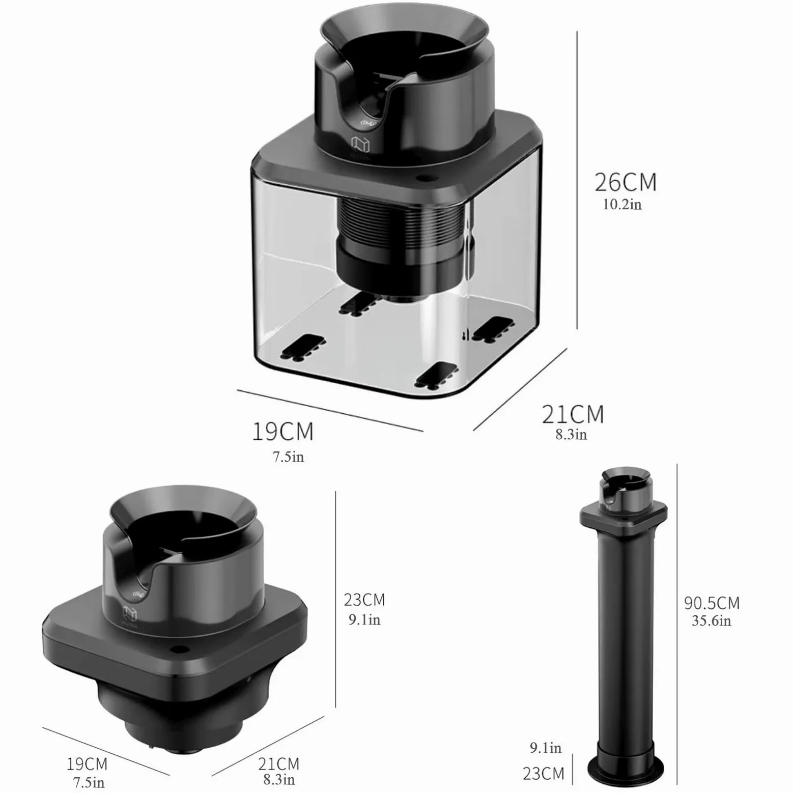 Cepillo de limpieza para máquina de espresso con 3 cabezales de cepillo de arco, limpiador automático de café molido, extraíble y fácil de limpiar para uso doméstico, cafetería o restaurante