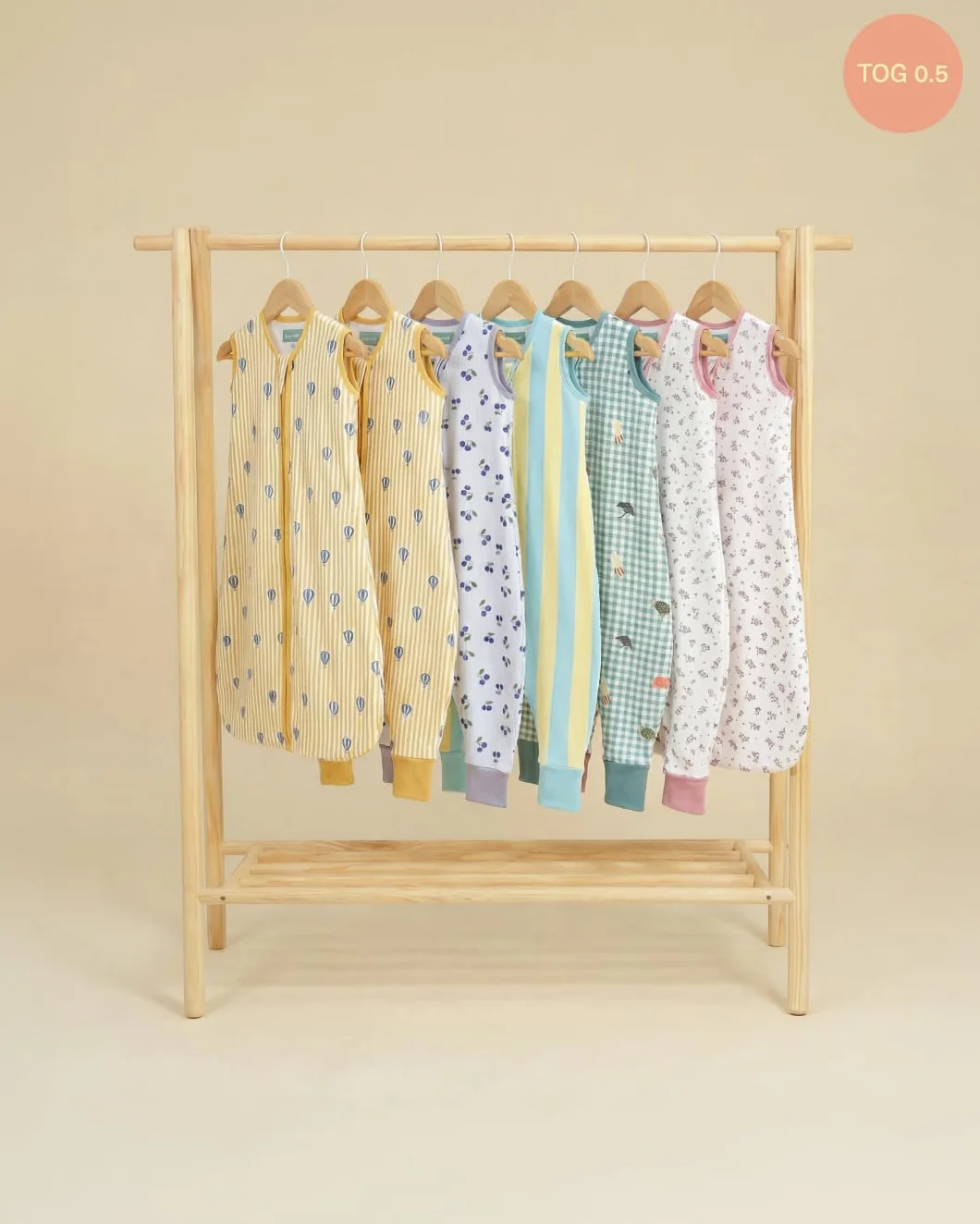 Pijama Burbuja con Pies 0.5 TOG 80 cm 2 años 100% Algodón Oeko-Tex 100 Balloons