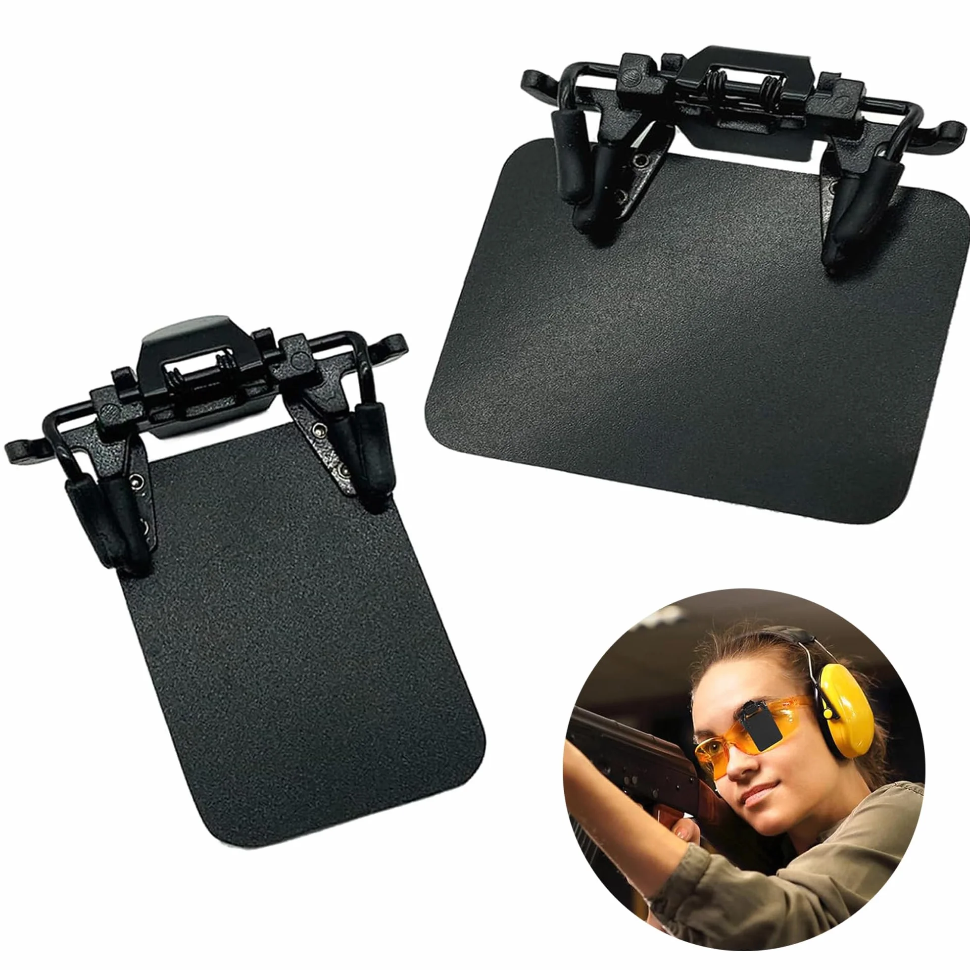 2 piezas Parche para Gafa de Tiro Gafas de Disparo Oclusor 4X5 cm Parches para Gafas de Tiro Estándar Internacional Para gafas,tiro,ayudas de puntería,para entrenamiento deportivo y tiro