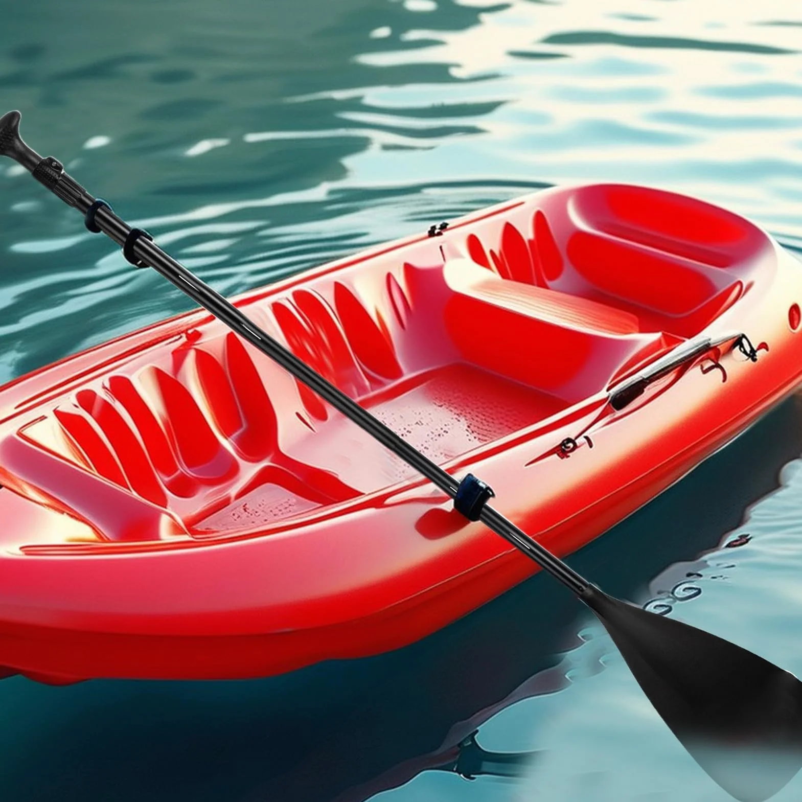 Remo de kayak ligero para deportes acuáticos, accesorios de canoa