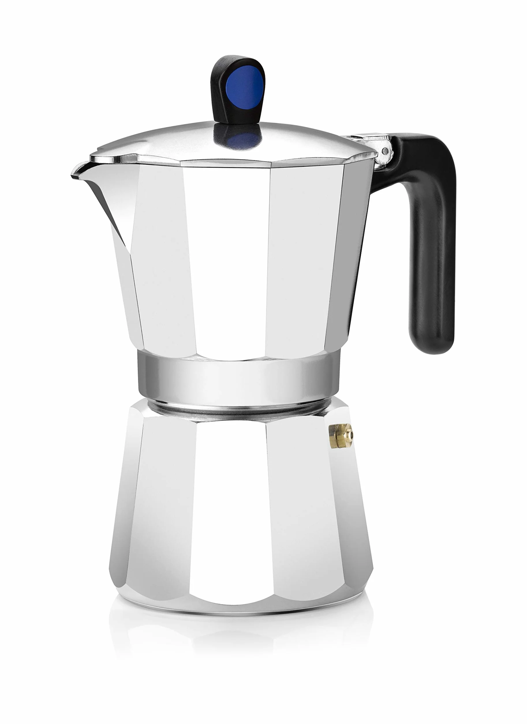 Monix Induction Express | Cafetera italiana de inducción, aluminio, color plata, 12 Tazas