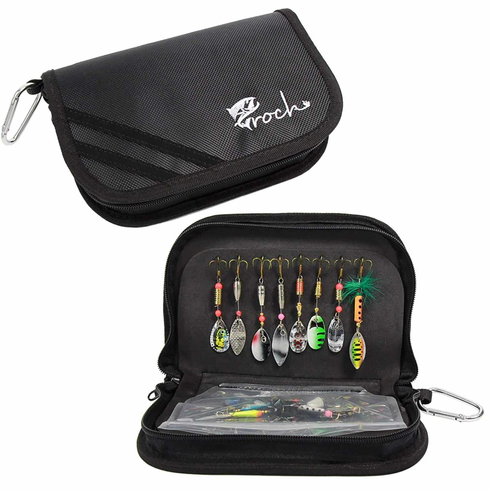 Croch Kit Señuelos de Cucharilla de Pesca para Lucio Perca Trucha