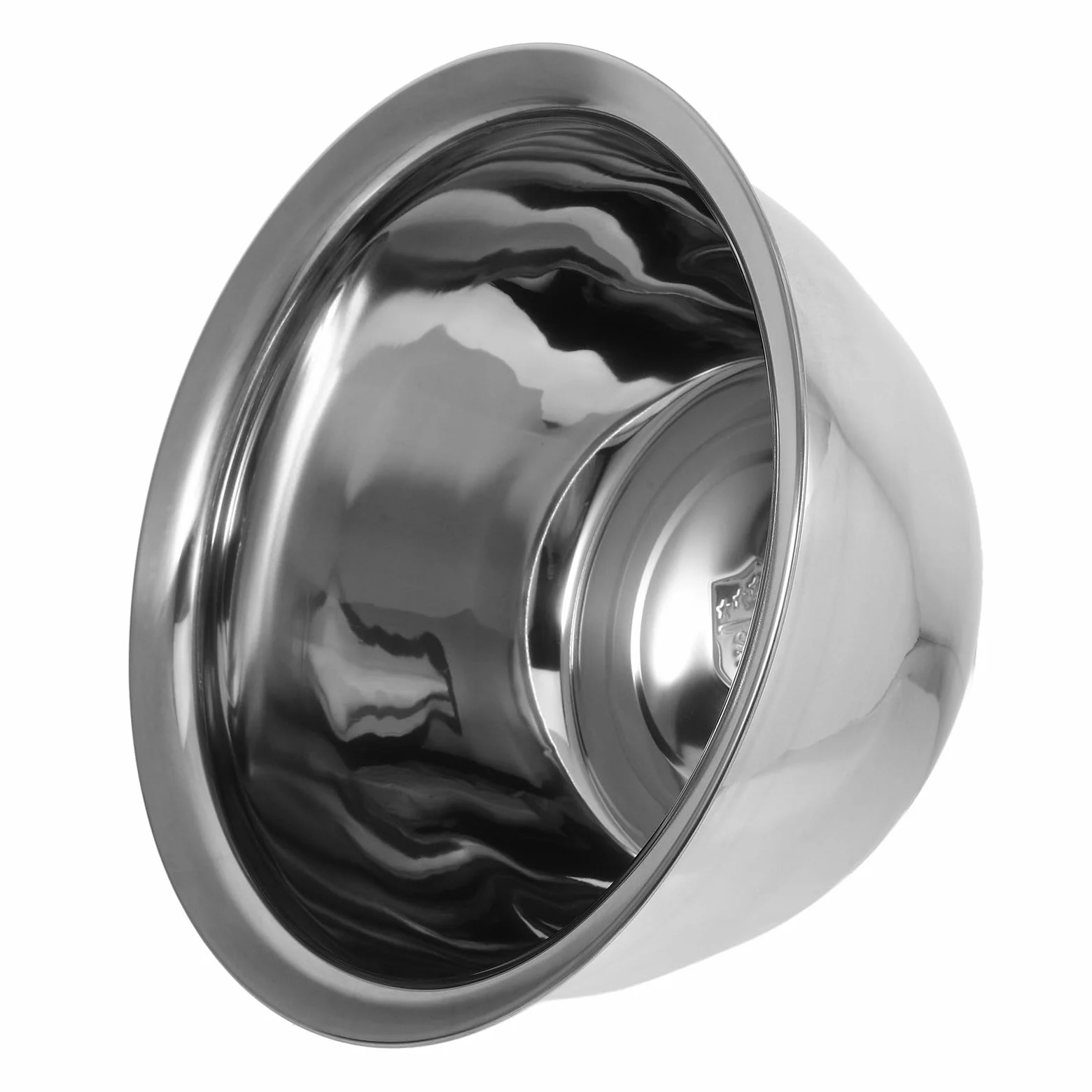 Tazón de Acero Inoxidable 5, 5 L para Mezclar y Ensalada | Capacidad 7 L, Color Plata, Diseño Apilable, Resistencia al Desgaste y Acabado Fino