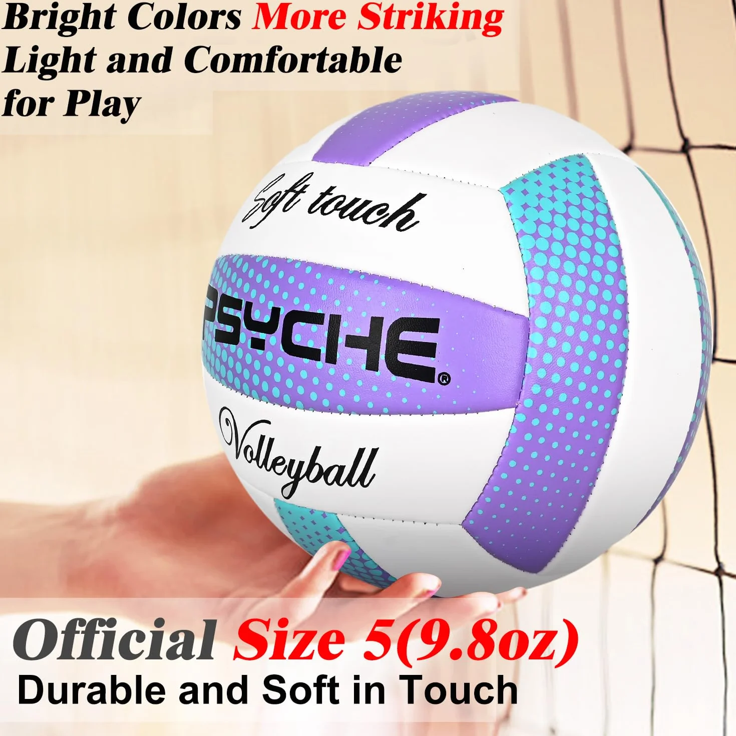 Pelota Voley Balón Playa Tamaño 5 para Interior Exterior